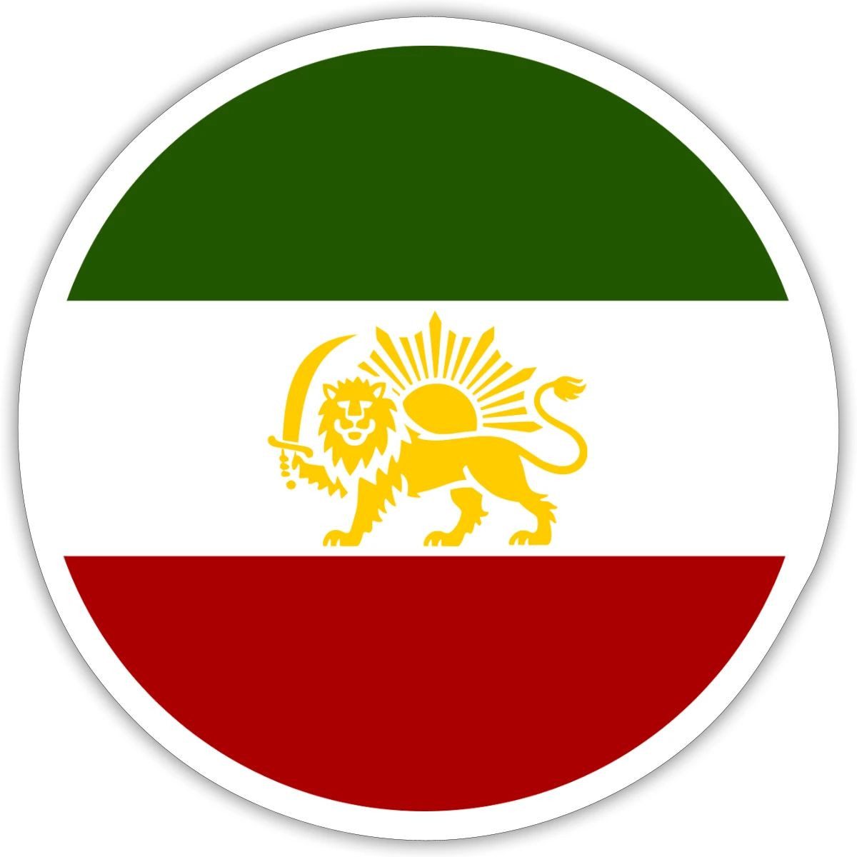 Spreadshirt Aufkleber Freies Iran Flagge Sticker Aufkleber