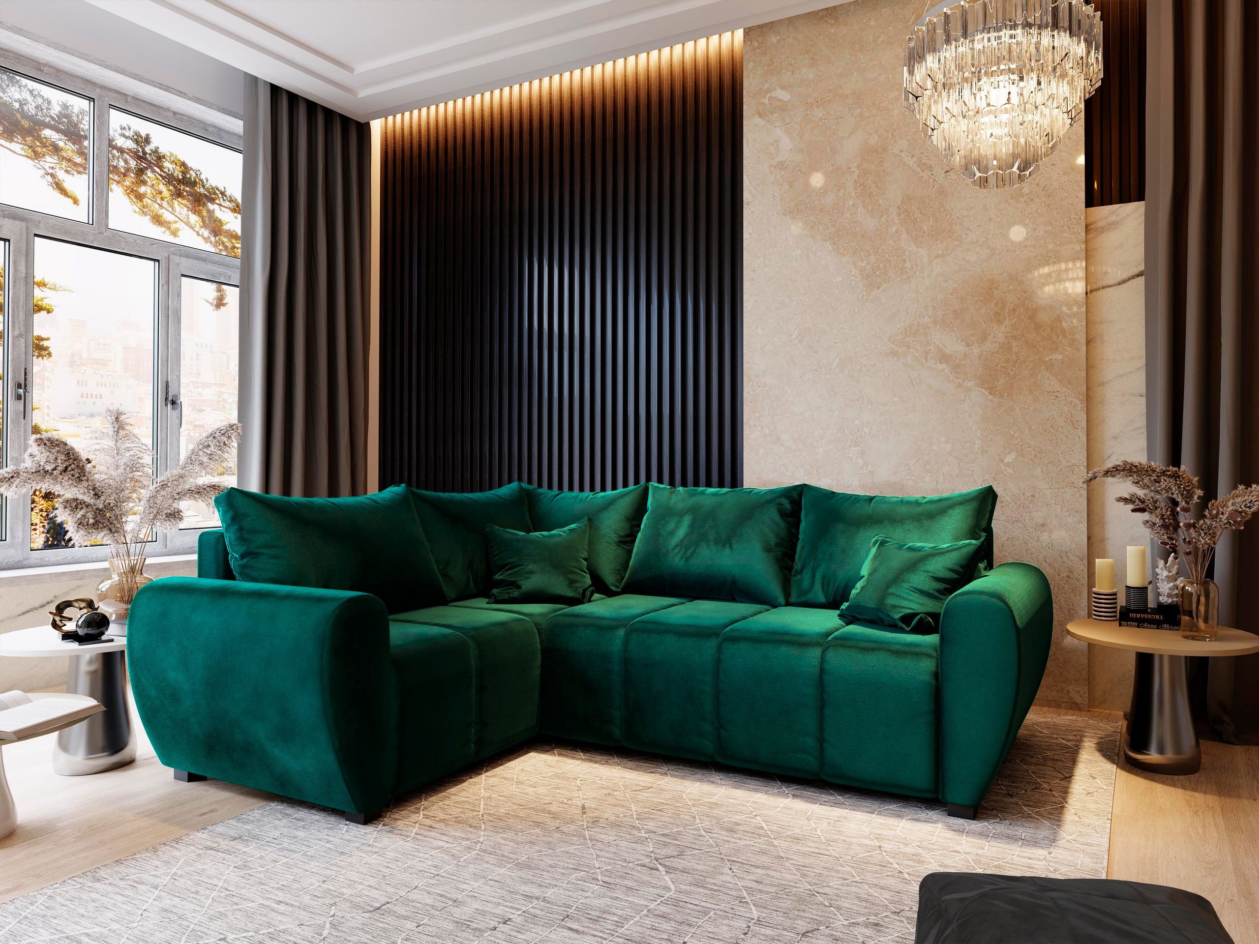 Masseno Ecksofa MADISON mit Schlaffunktion L-Form, günstig online kaufen