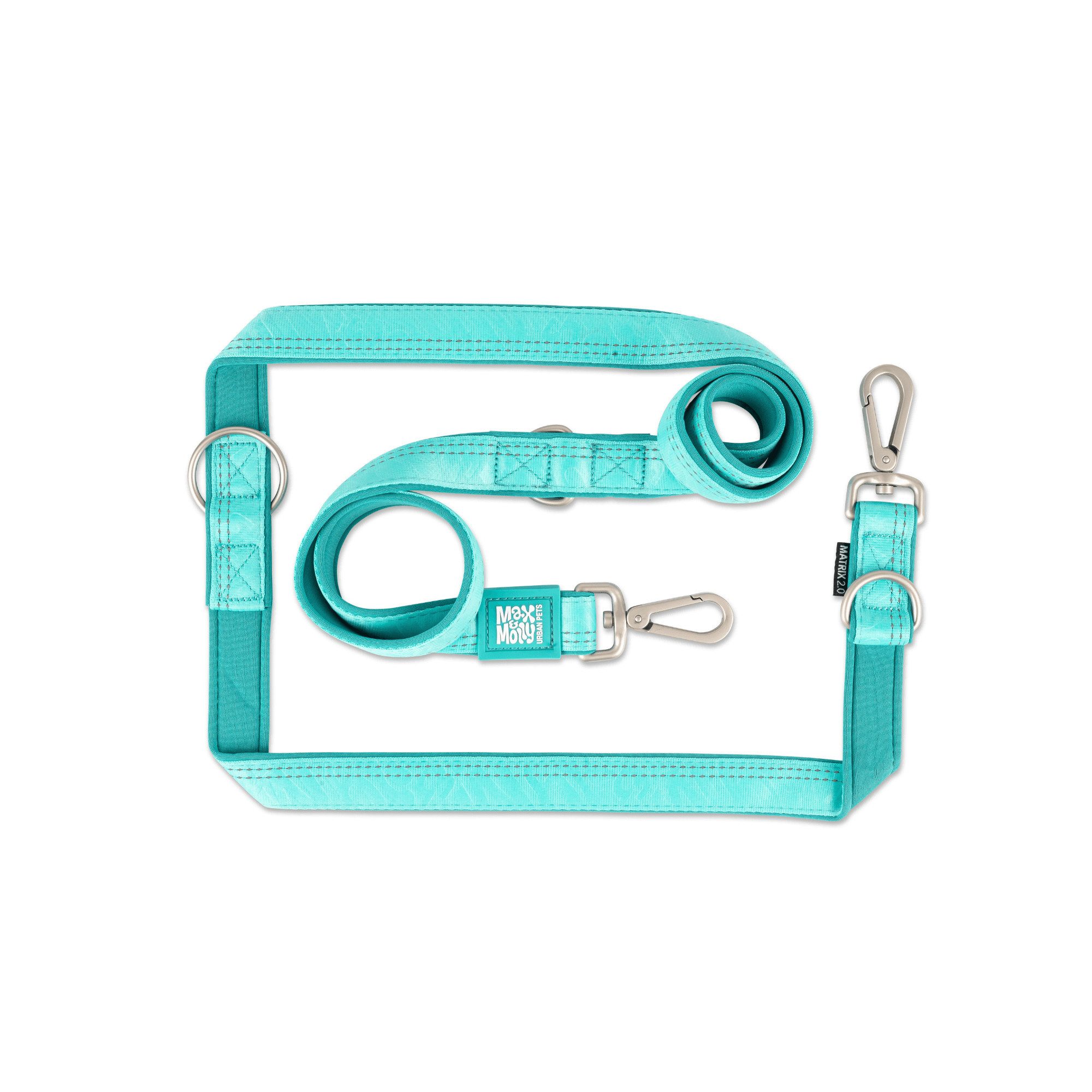 Max & Molly Hundeleine Max & Molly Multifunktionsleine - Matrix 2.0 Turquoise