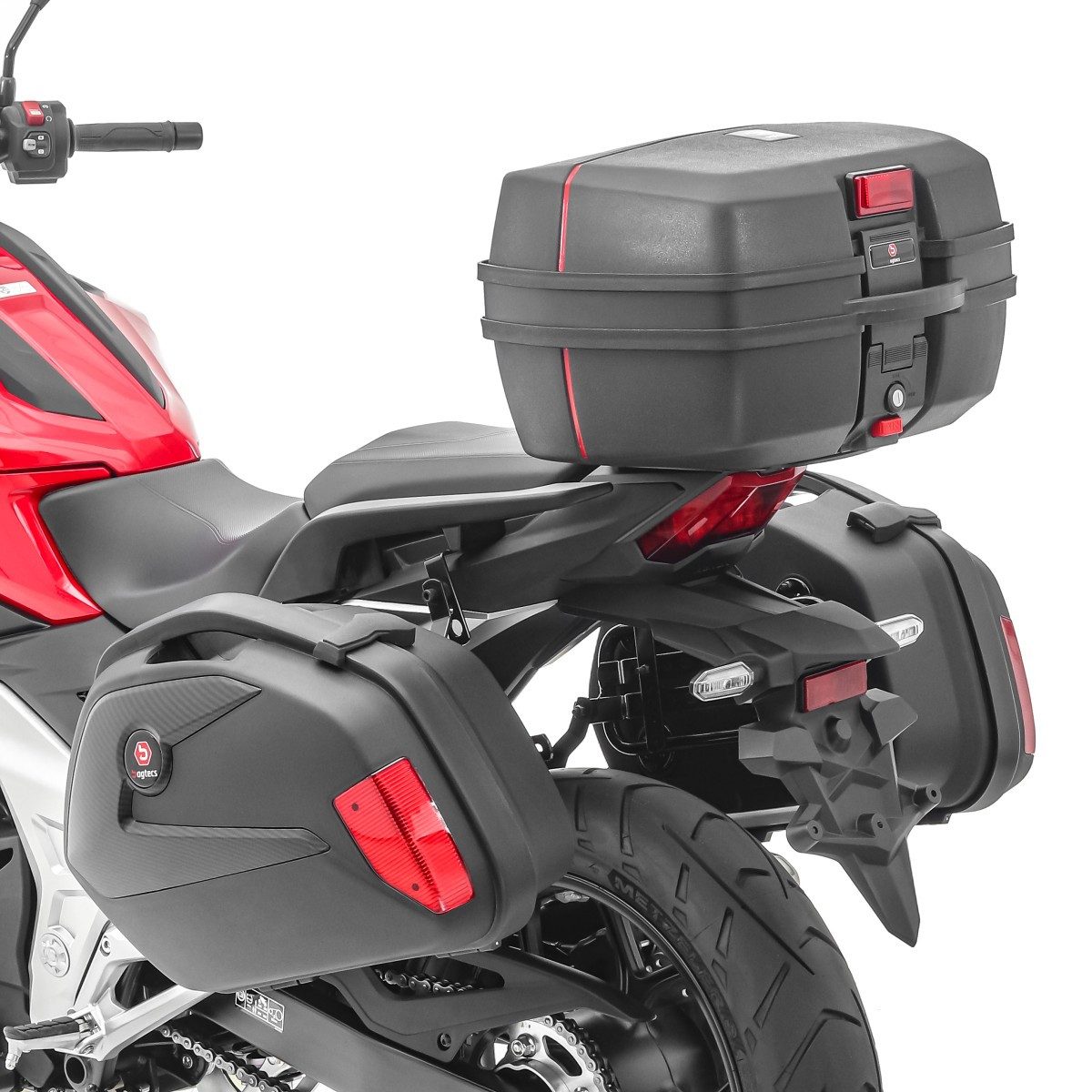 Bagtecs Topcase Set SCT6 Motorrad Koffer + Kofferträger + Topcase