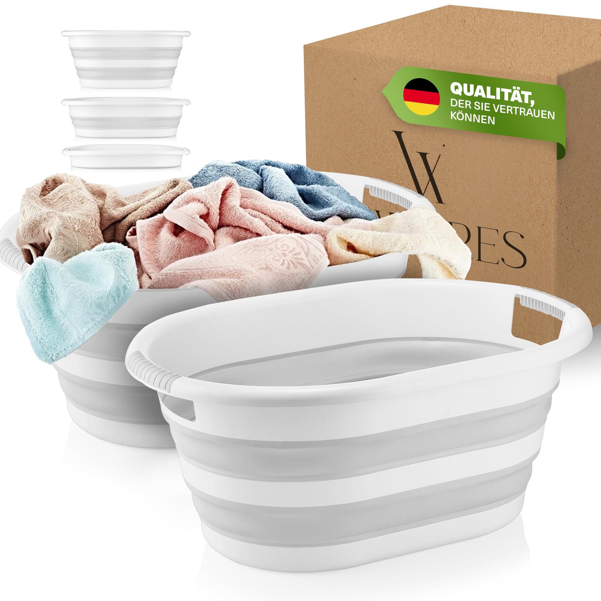 Viwares Wäschekorb Wäschekorb 25L 2er Set, günstig online kaufen