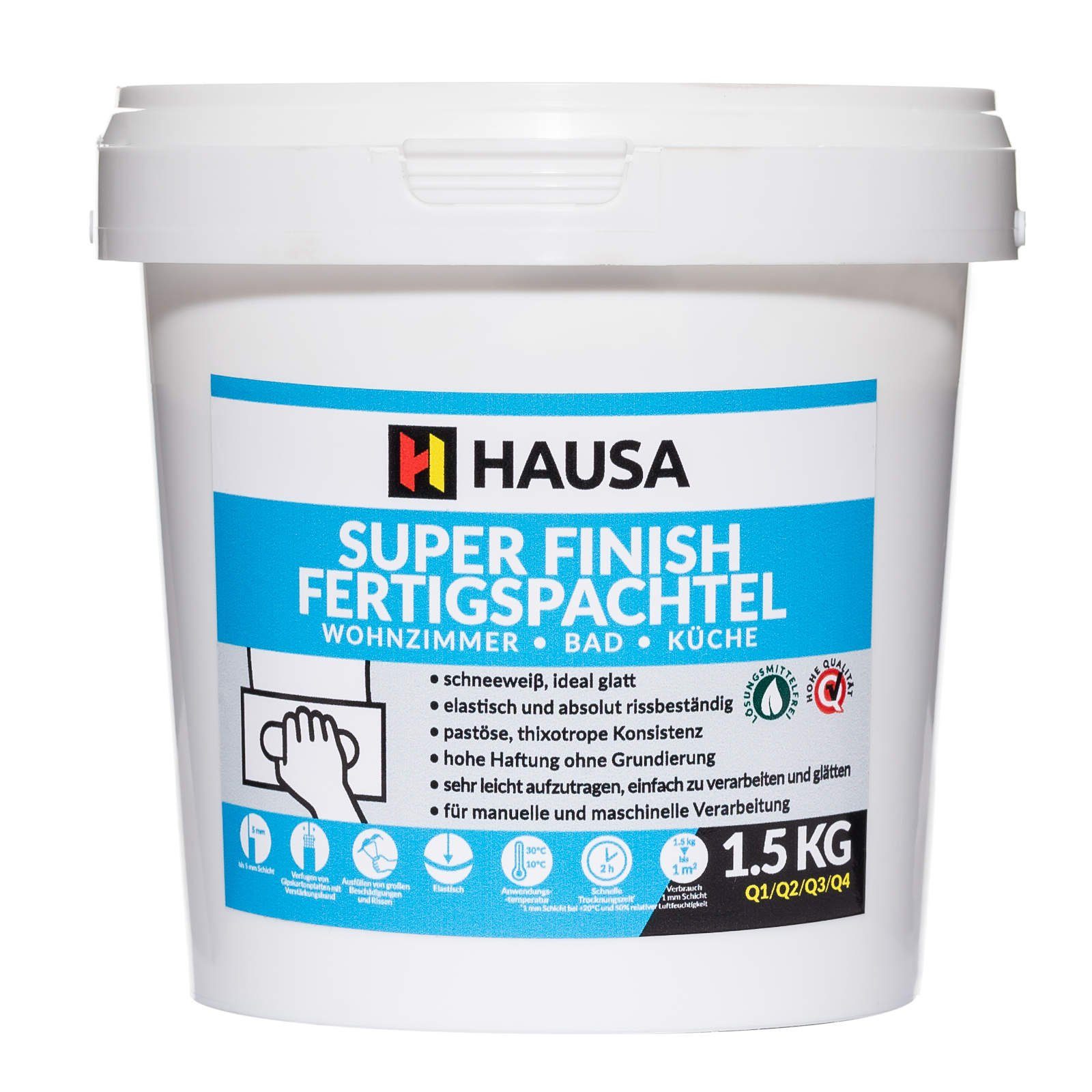 Hausa Fertigspachtel HSFF, gipsgebunden, Eimer, (Super günstig online kaufen