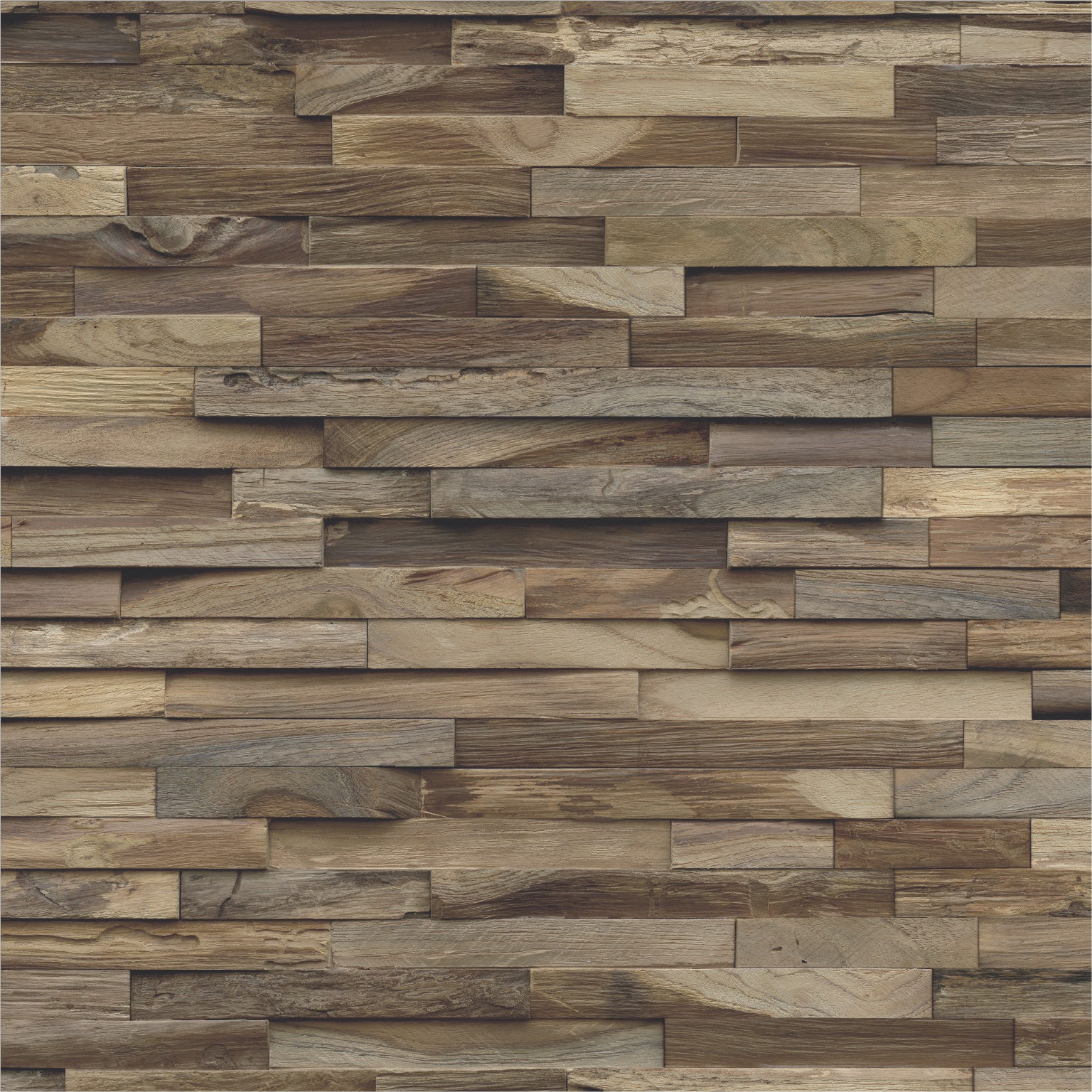 INDO 3D Wandpaneel Teak Elegance, BxL: 20,00x50,00 cm, 0,10 qm, (Packung, Versandkostenfreie Lieferung) schallreduzierende Wandverkleidung mit 3D-Effekt