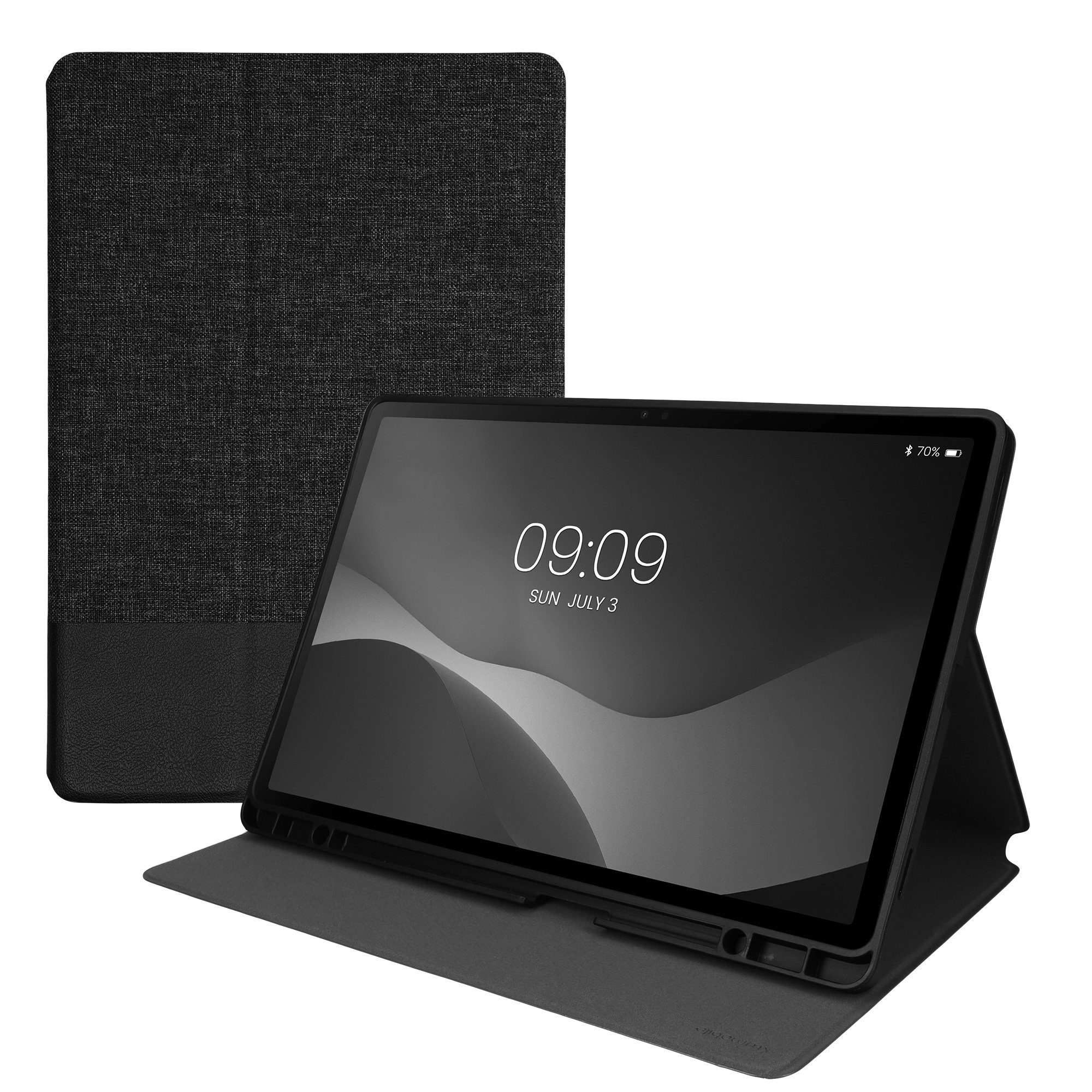 kwmobile Tablet-Hülle Hülle für Samsung s9 FE Plus, Slim Tablet Cover Case Schutzhülle mit Ständer
