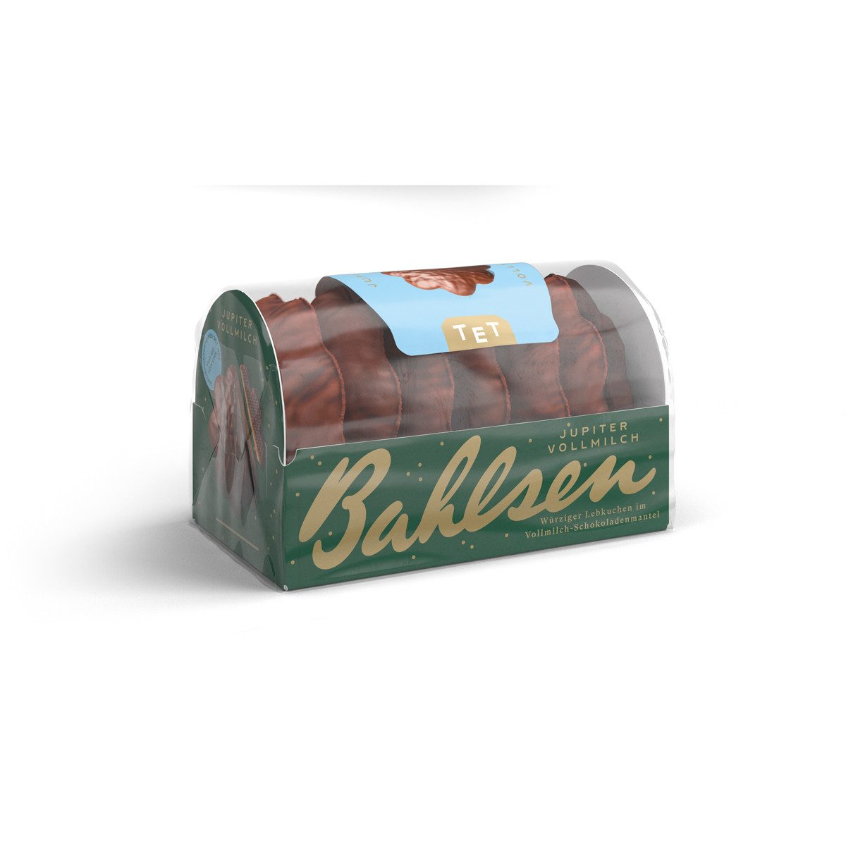 BAHLSEN Süßigkeit, Bahlsen Jupiter Vollmilch 7 Lebkuchen mit Vollmilchschokolade 200g