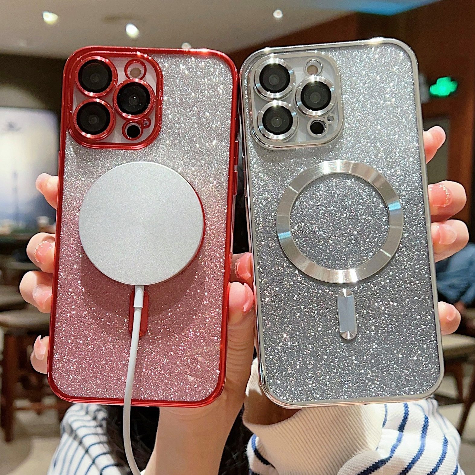 trends for living Handyhülle Hülle für iPhone 11 12 13 14 15 16 Pro Plus Max Cover Magsafe Kamera