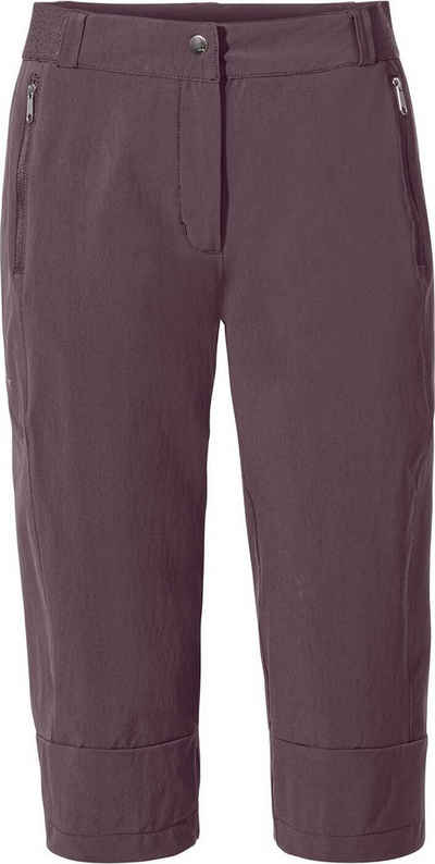 VAUDE Outdoorhose Wo Farley Stretch Capri III BLACKBERRY