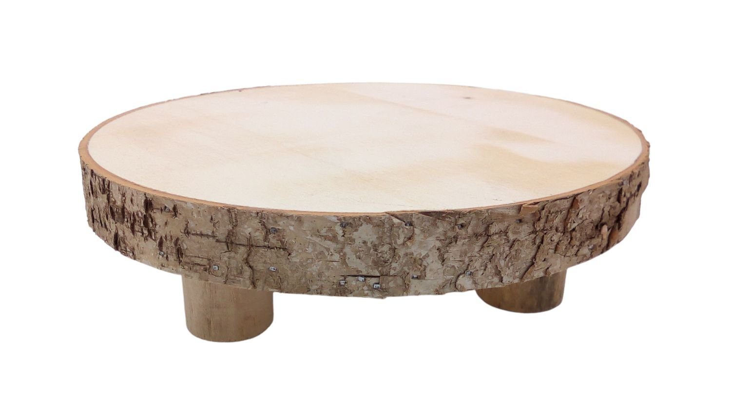 BURI Beistelltisch Deko Holz-Tischchen 20cm Tischdeko Weihnachtsdeko Gesteckunterlage