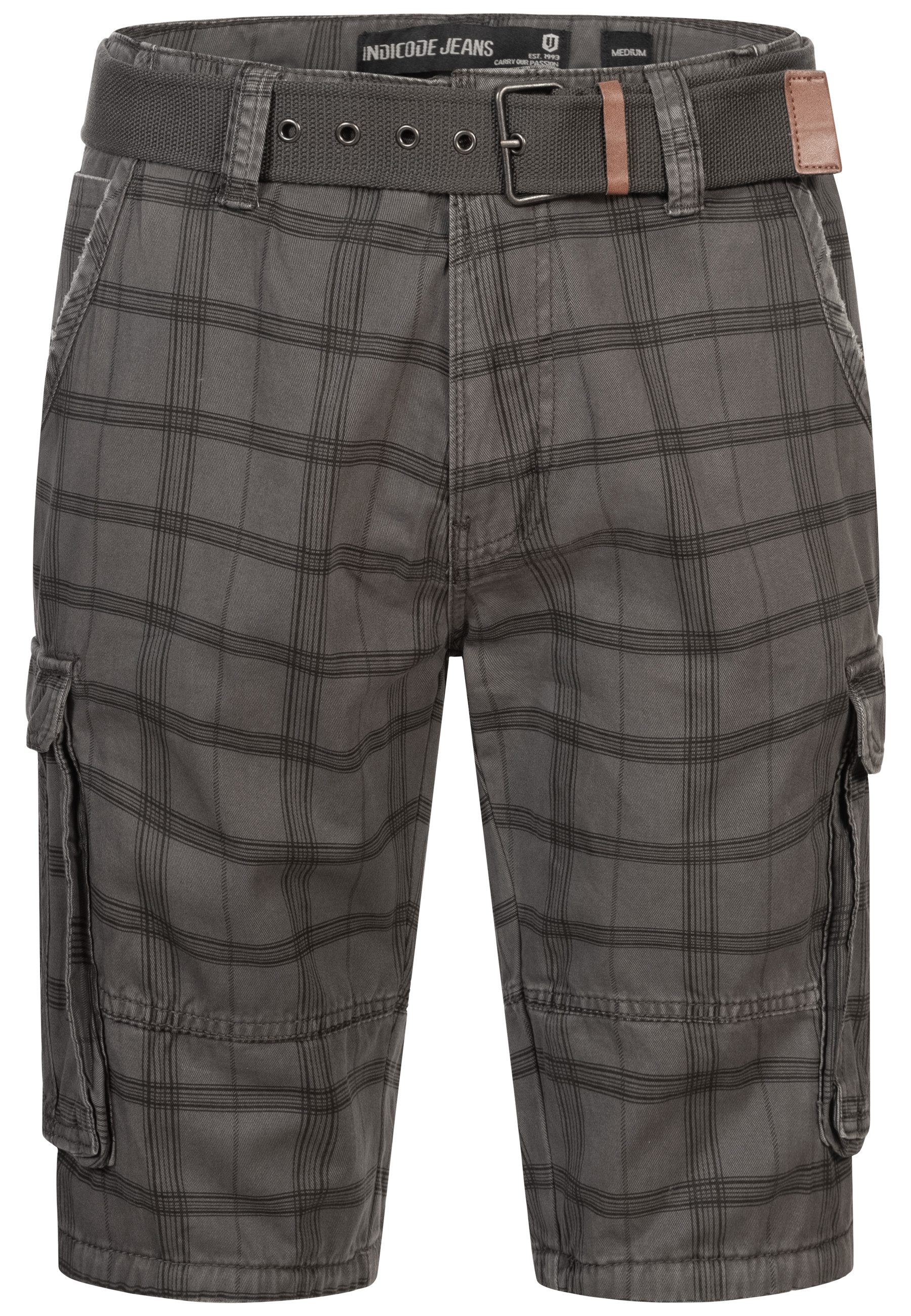 Indicode Cargoshorts Herren Monroe Cargo Cargo Shorts Herrenshorts mit 6 Ta günstig online kaufen