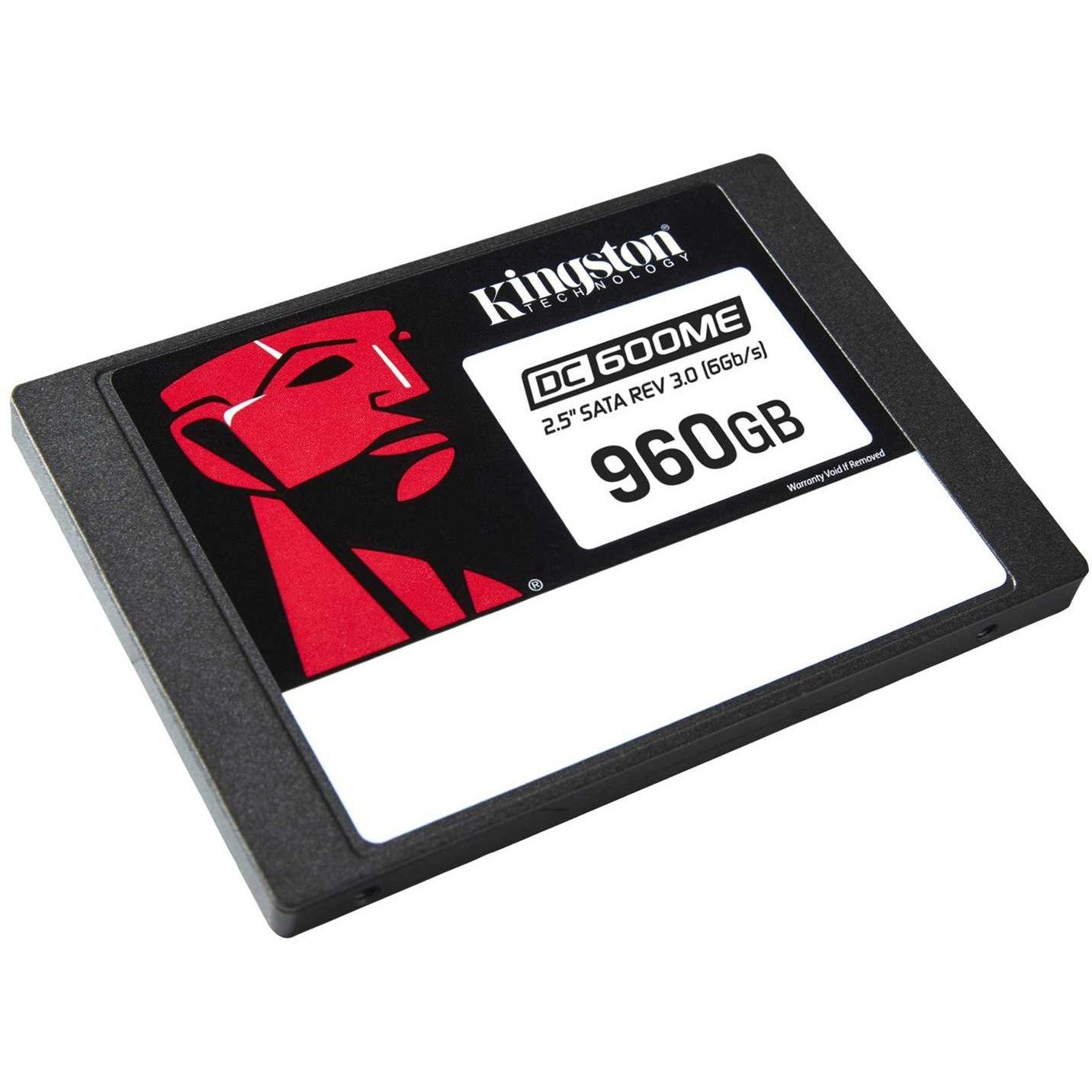Kingston DC600ME 960GB SATA SSD Enterprise 2.5 Zoll interne SSD (960 GB) 2,5 Zoll" 560 MB/S Lesegeschwindigkeit, 530 MB/S Schreibgeschwindigkeit, PLP, DRAM Cache, AES 256-Bit, Enterprise QoS