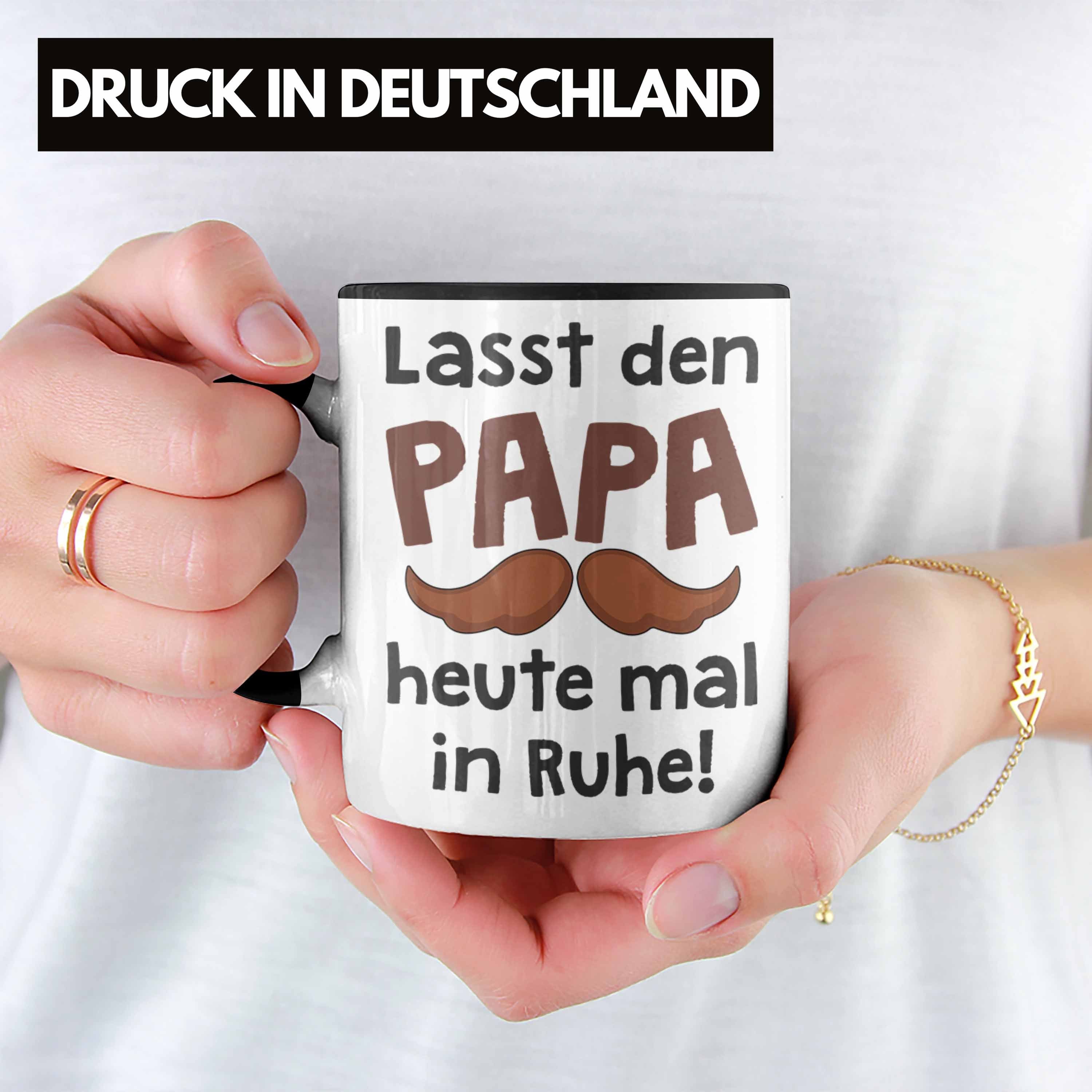 Trendation Tasse Schwarz Bester Sohn von Vatertag Geschenk Papa Trendation - Vater Papa mit Spruch Geschenk Tasse Kaffeetasse