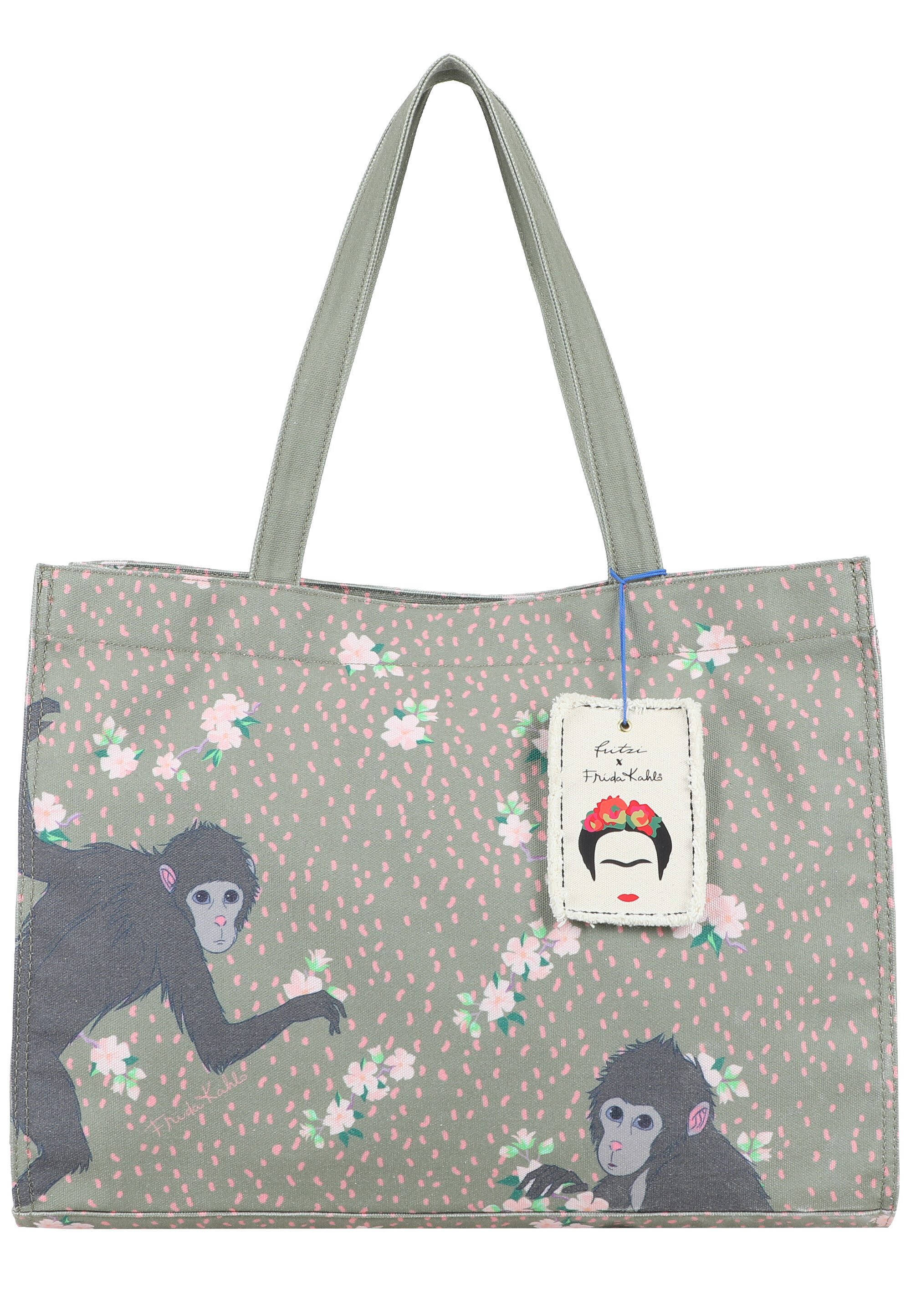 Fritzi aus Preußen Shopper Fritzi x Frida Kahlo, mit Blumenprint