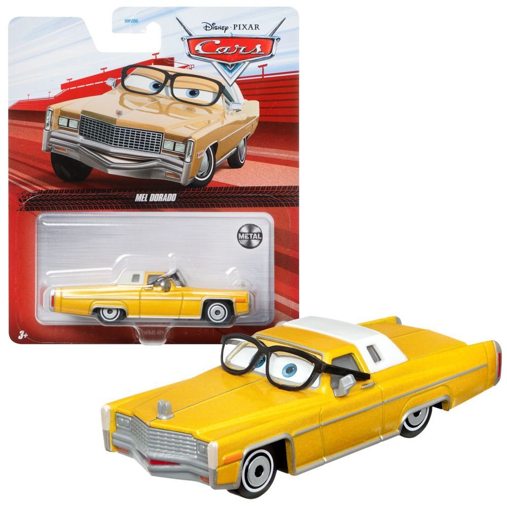 Cast Mel Auto Cars Racing Cars Style Fahrzeuge 1:55 Mattel Disney Disney Spielzeug-Rennwagen Dorado Die