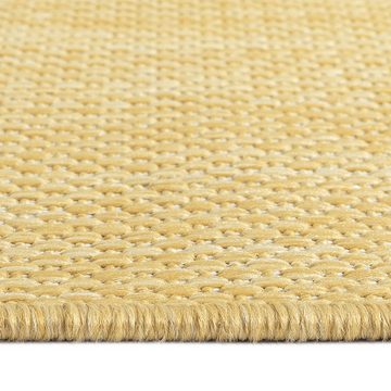 Teppich Sisalteppich Allround Talent für In- & Outdoor in gelb, Teppich-Traum, rechteckig, Höhe: 10 mm