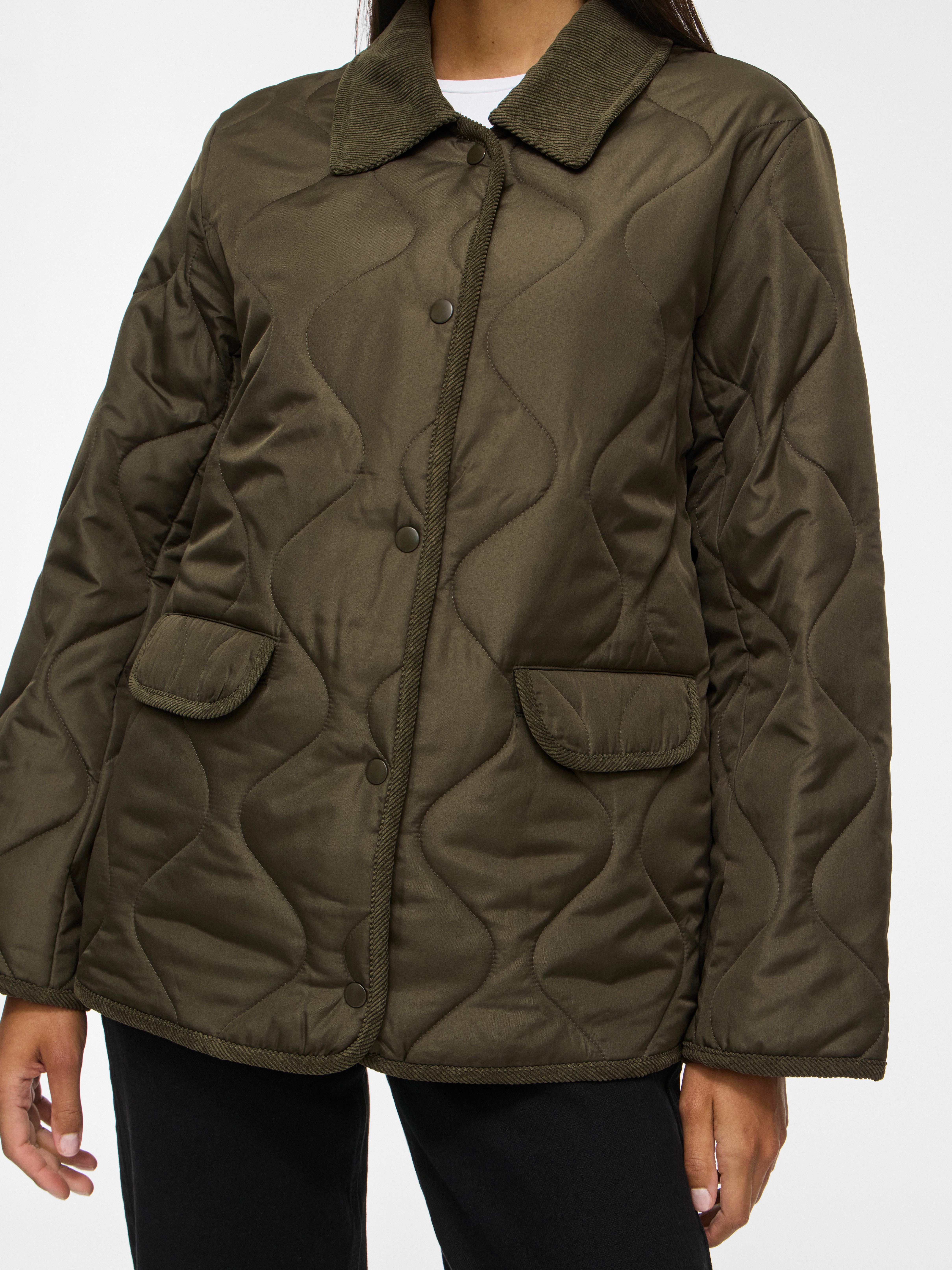 Vila Steppjacke VITATE L/S QUILT DETAIL JACKET - NOOS Kunstfaser