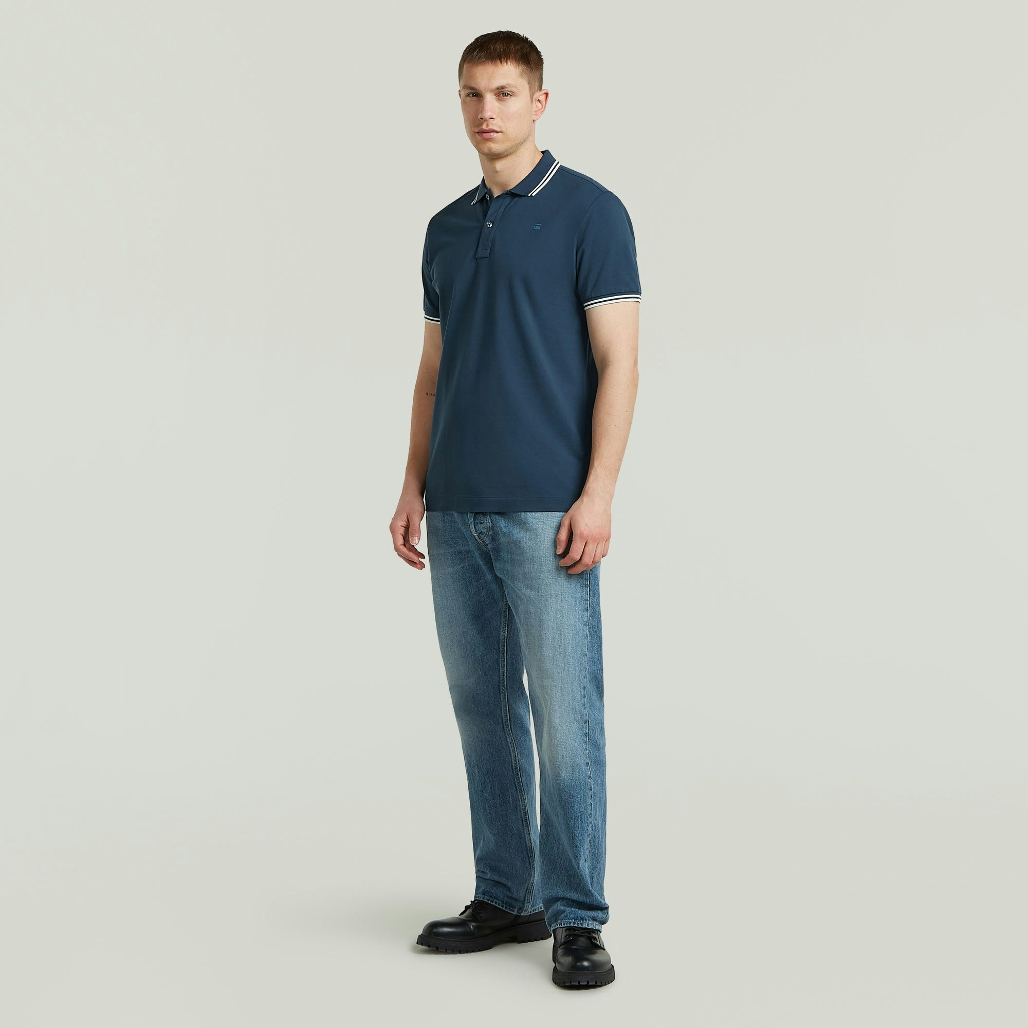 G-STAR Poloshirt Poloshirt Dunda slim stripe in Kurzarm-Form – Bild 4 von 5