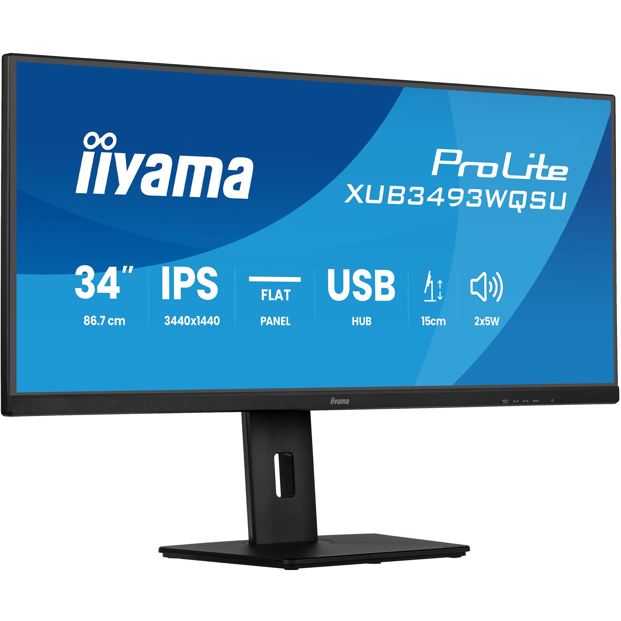 Iiyama iiyama ProLite XUB3493WQSU-B6, LED-Monitor, (QHD, TFT-Monitor (3440 x 1440 px)