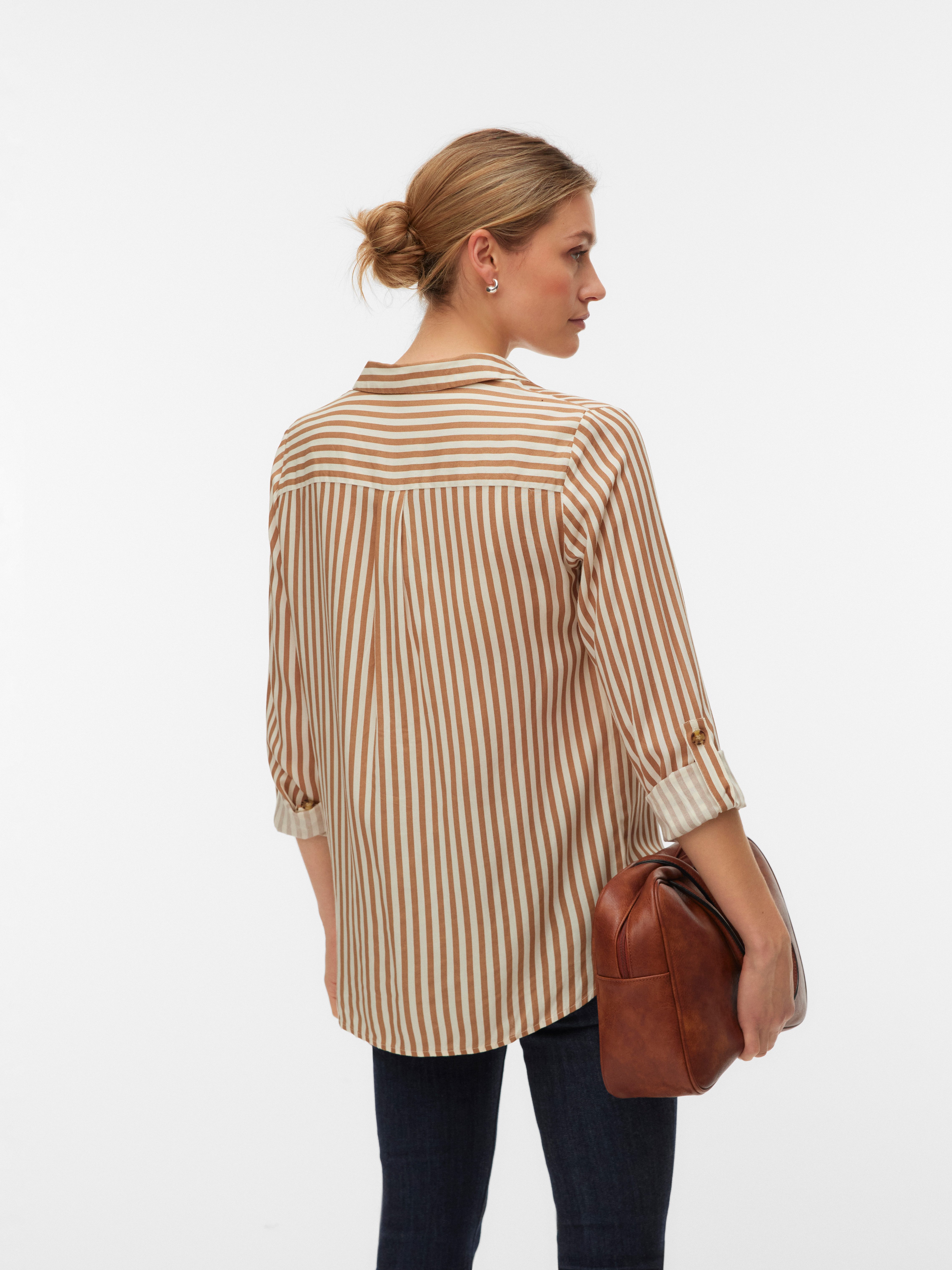 Vero Moda Hemdbluse VMBUMPY L/S SHIRT NEW WVN GA NOOS Viskose, regular fit – Bild 2 von 4