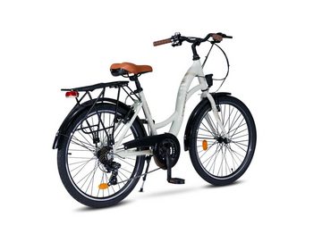 Toys Store Jugendfahrrad 24" Zoll Alu City Bike Mädchen Fahrrad Kinderfahrrad Shimano 21 Gang, 21 Gang, Shimano