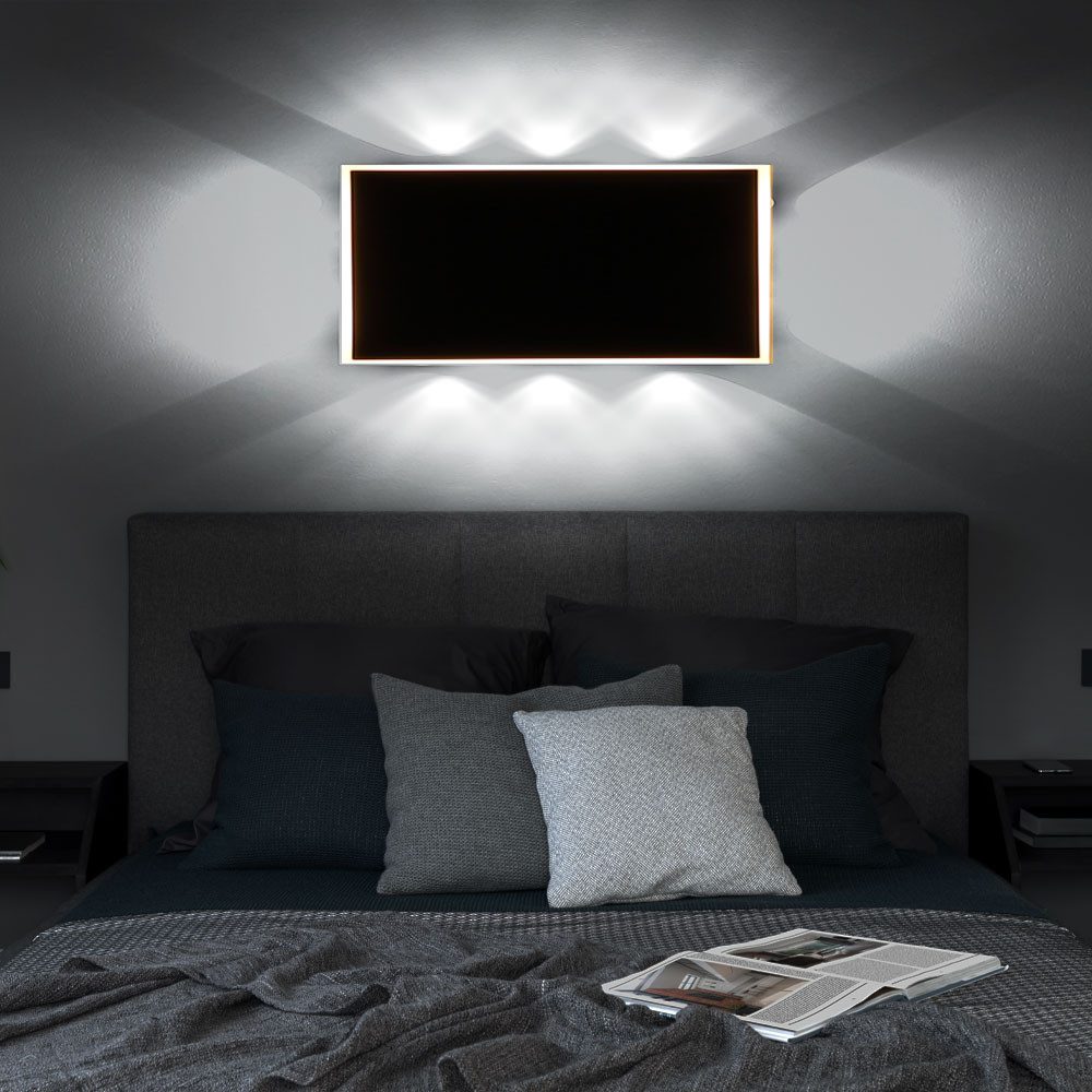 GLOBO LIGHTING LED Wandleuchte, Leuchtmittel inklusive, Warmweiß, Wandleuchte Wandlampe Flurlampe Wohnzimmerlampe Schlafzimmer