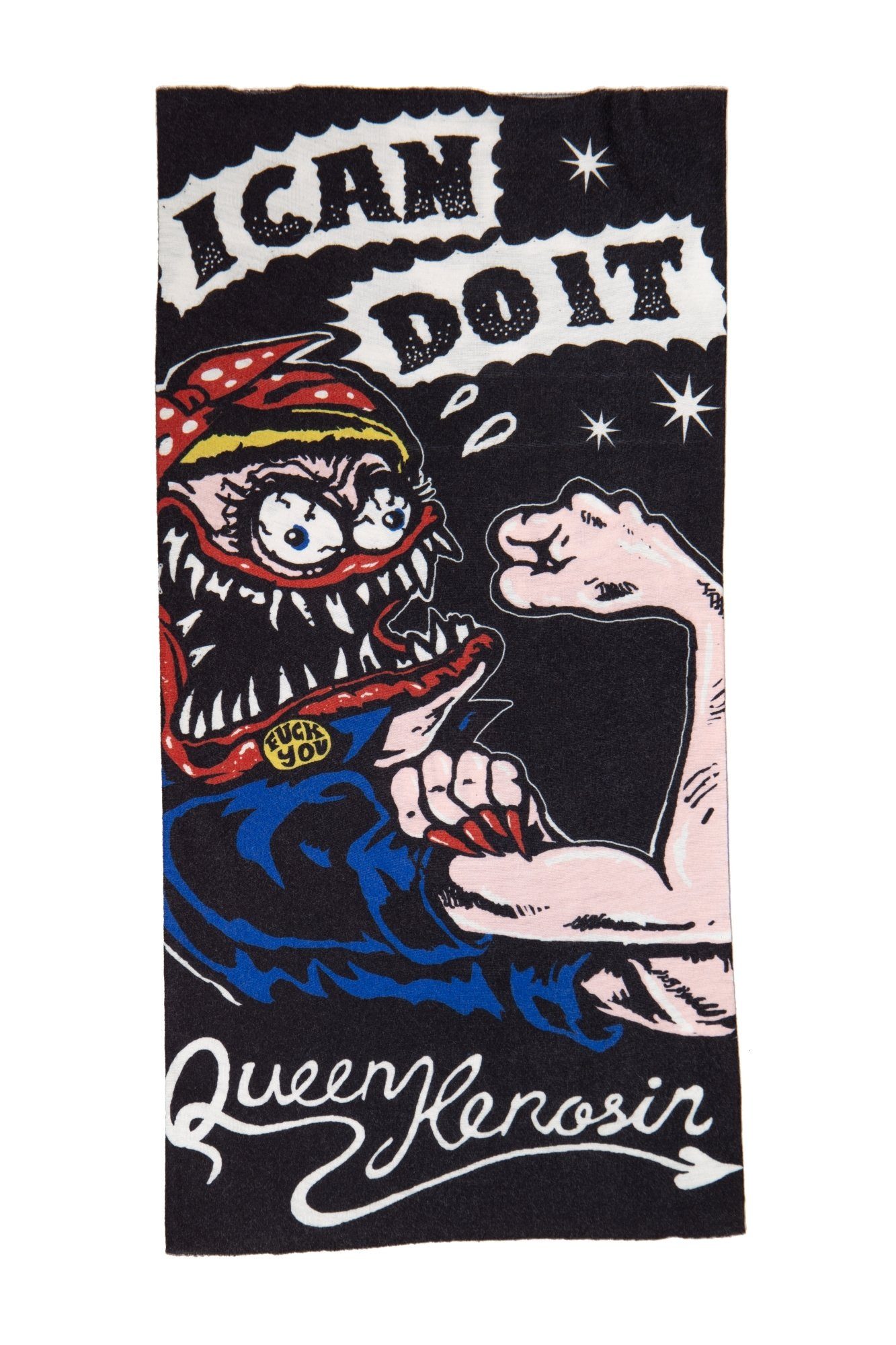 QueenKerosin Halstuch I can do it, aus Coolmax mit Monster Print