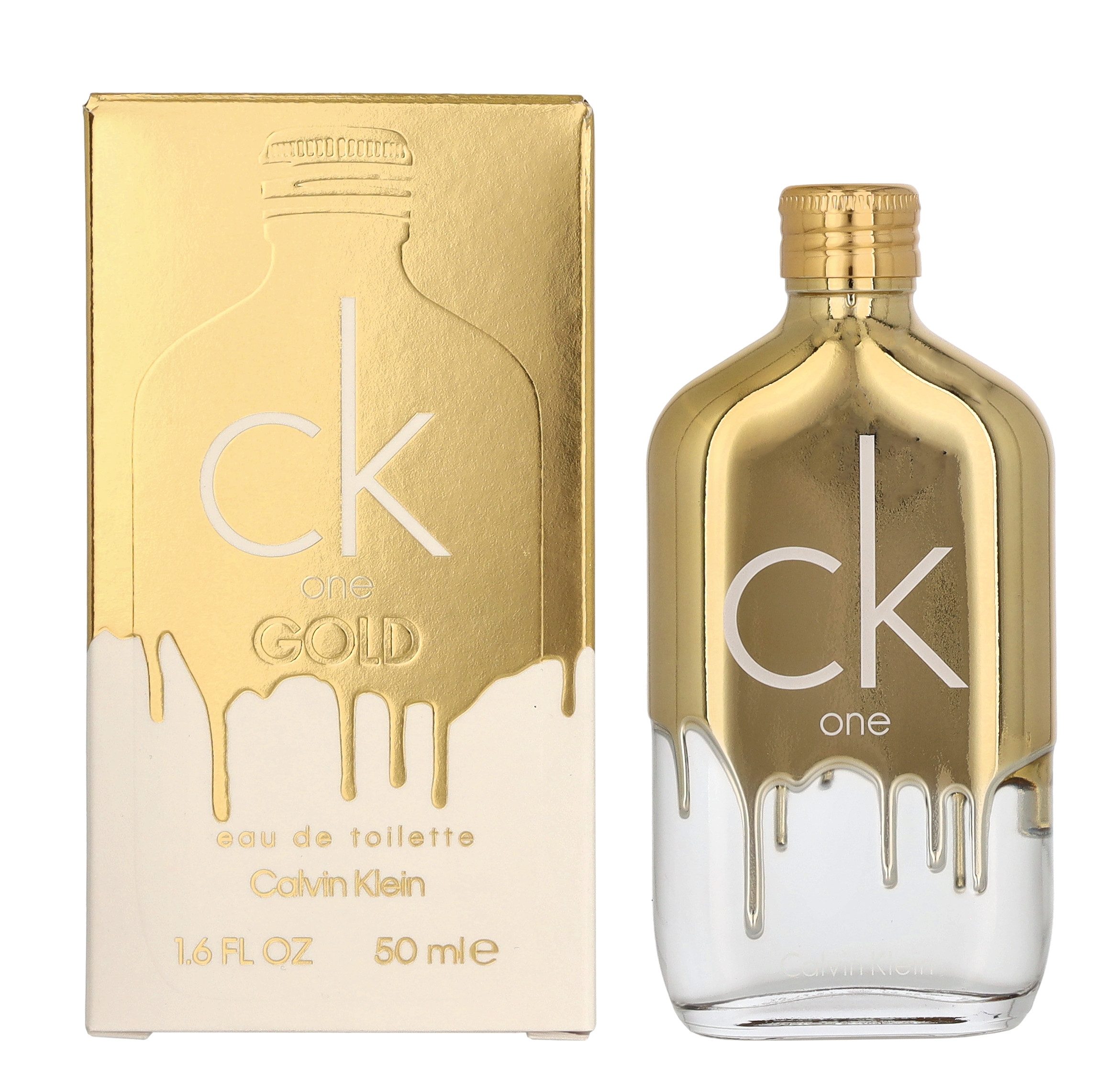 Calvin Klein Eau de Toilette CK ONE GOLD, Holziger Unisex-Duft mit Feige, Jasmin, Veilchen und Vetiver.
