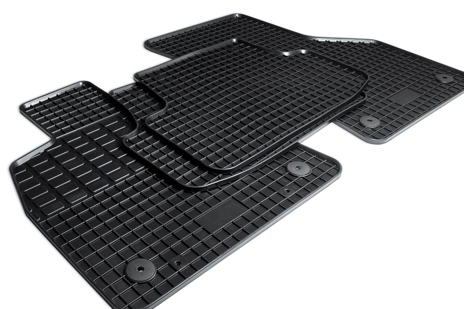 teileplus24 Auto-Fußmatten GM-105 Gummi Fußmatten Set kompatibel mit Hyundai  Tucson 4 2020