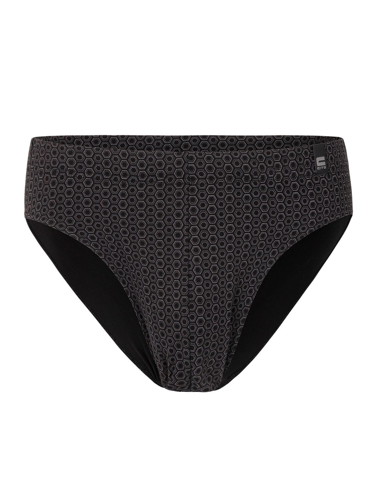 CiTO Slip 3er Pack Herren Slip Alloverdruck cotton flex (Packung, 3-St) -