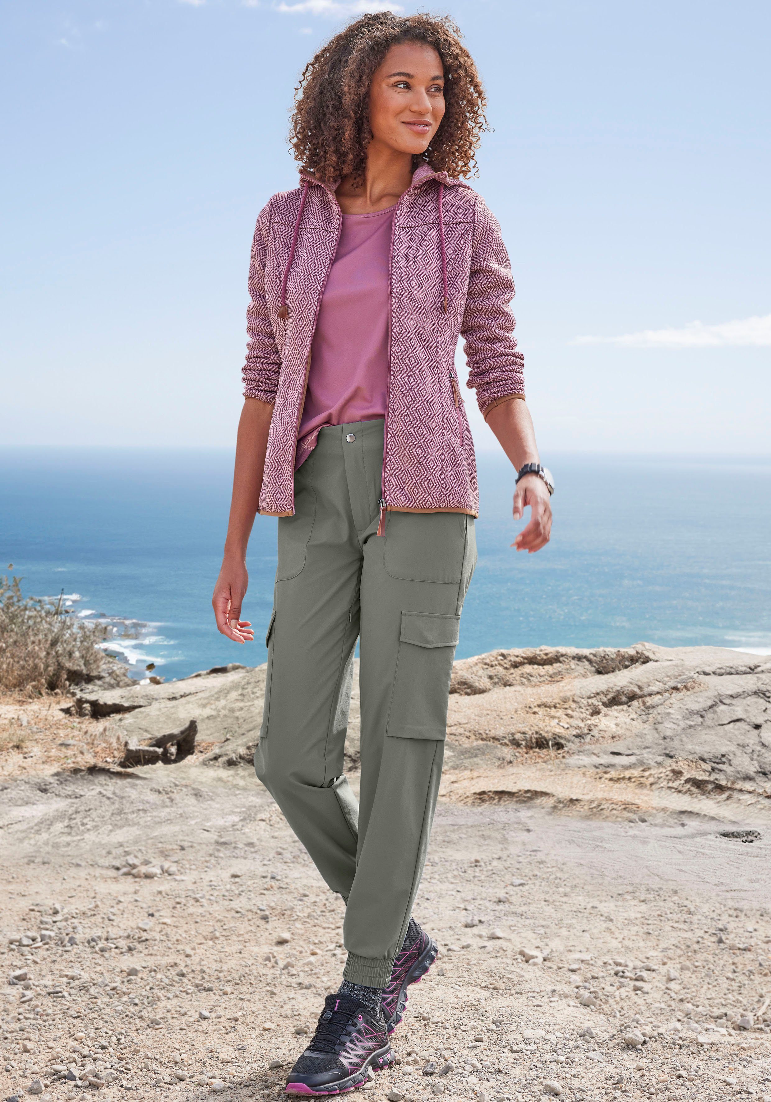 Vivance Active by Lascana Trekkinghose sportlicher Cargo Jogger mit praktischen Taschen