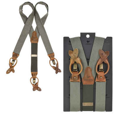 Sir Redman Hosenträger Work Holländer Y-Form Leder, 35mm Trägerbreite, 130cm lang, Herren