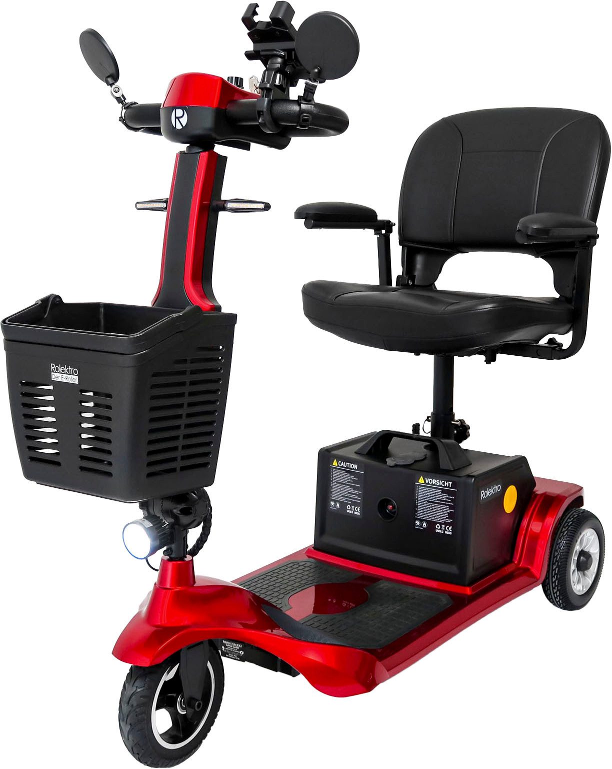 Rolektro Elektromobil E-Trike 6 V.3, Rot, 24V-20Ah Lithium-Akku, 300 Watt, 6 km/h