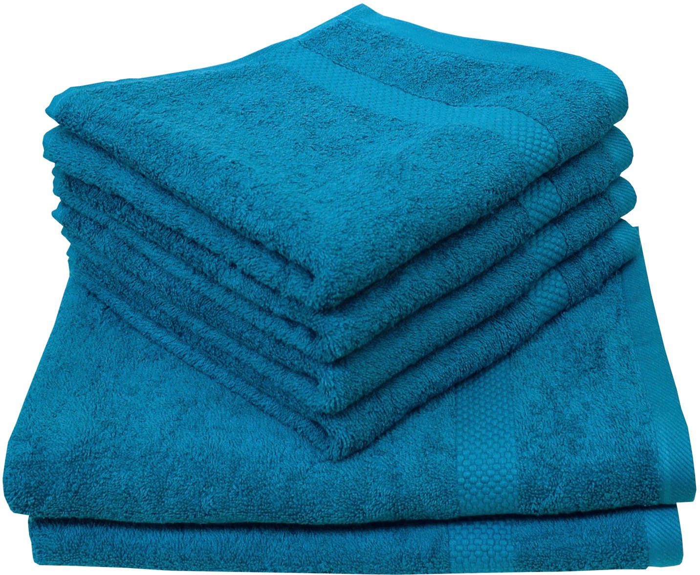 Dyckhoff Handtuch Set "Planet" Set 6 Stk. Frottier 4 Handtücher (50x100cm), günstig online kaufen
