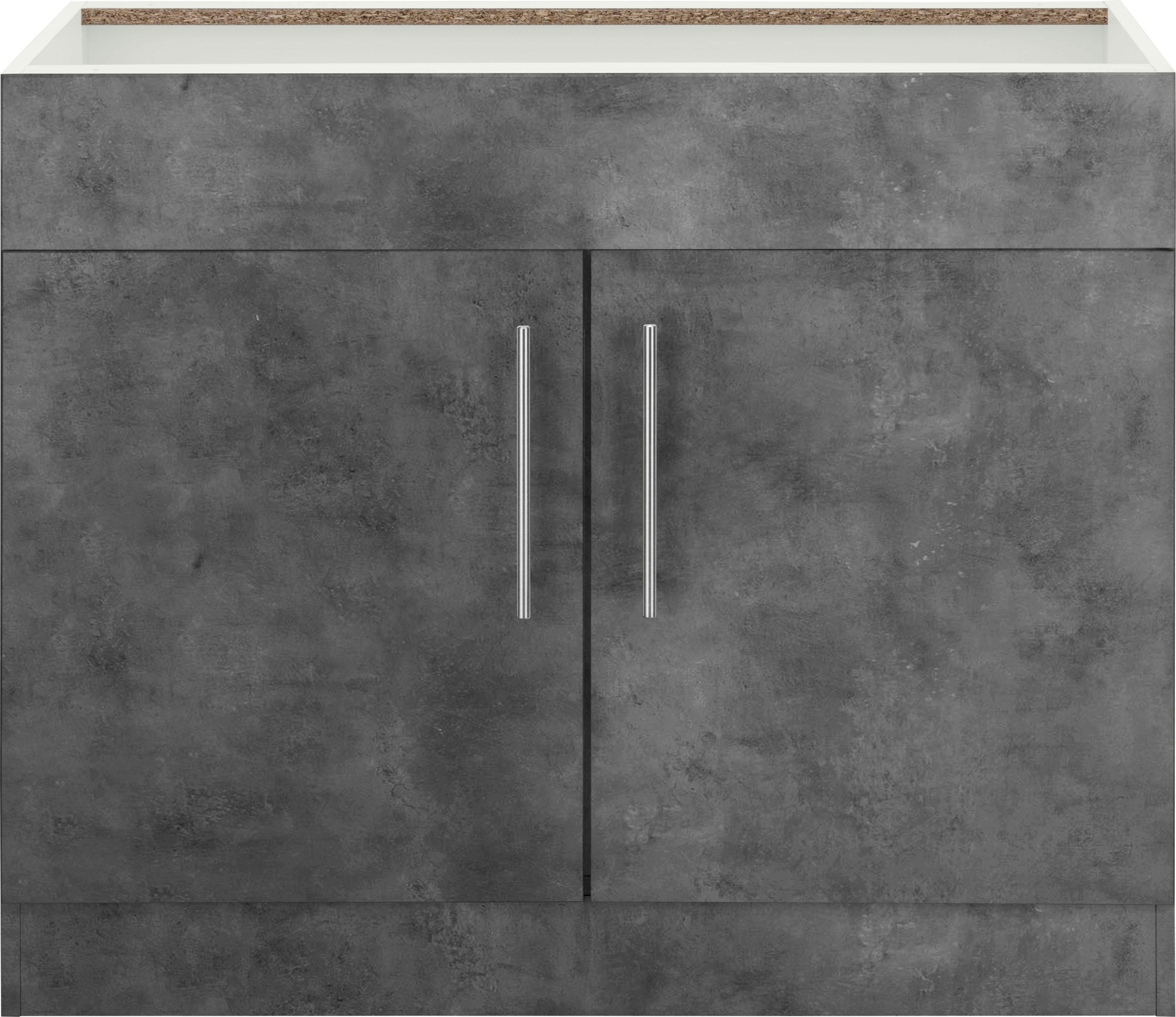 wiho Küchen Spülenschrank Cali 100 cm breit, ohne Arbeitsplatte