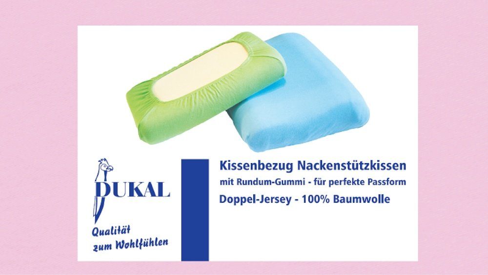 Kissenbezüge Nackenstützkissen, aus hochwertigem DOPPEL-Jersey