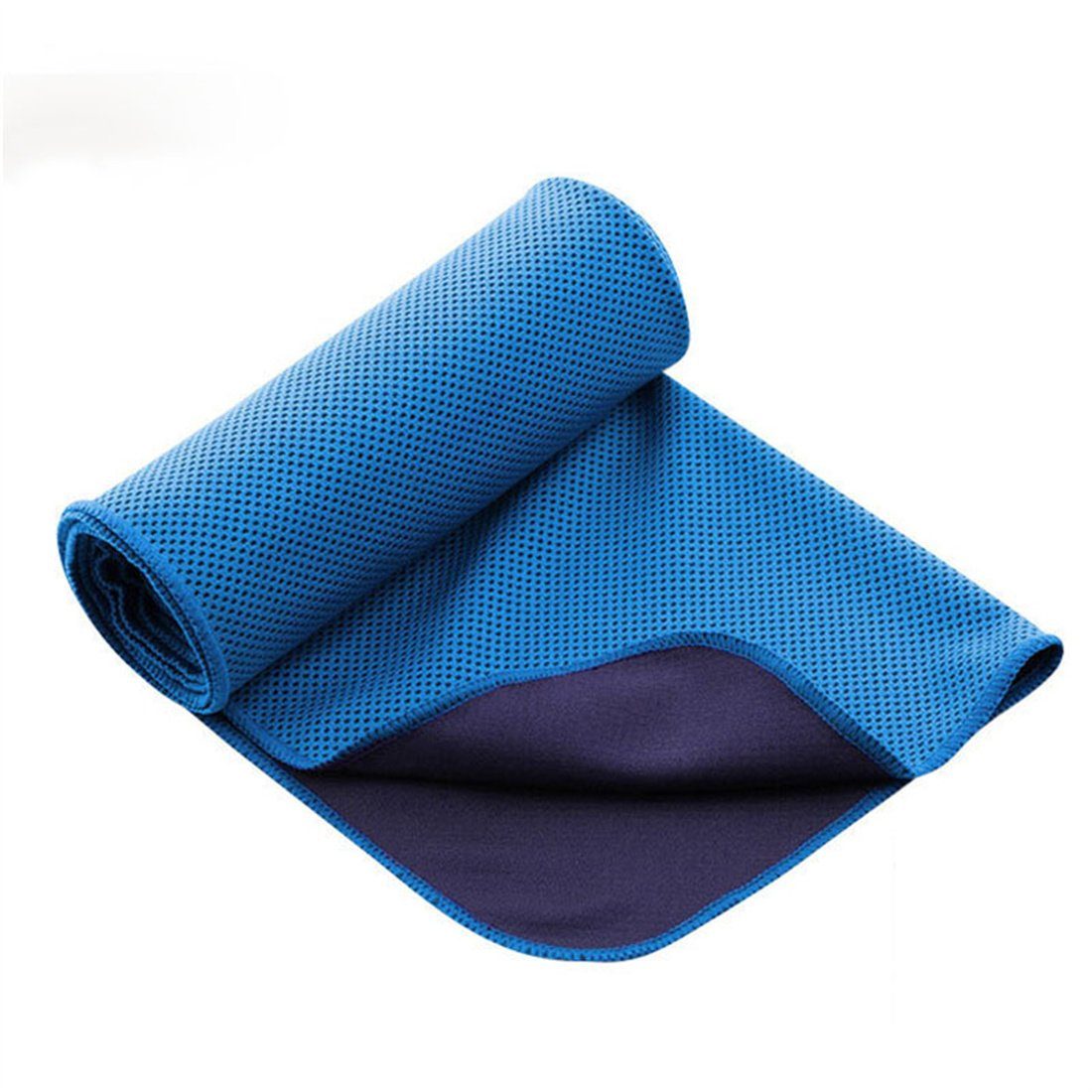 CFYDW Sporthandtuch Kühlende Sporthandtücher, schnell trocknende Handtücher für Fitness. blau