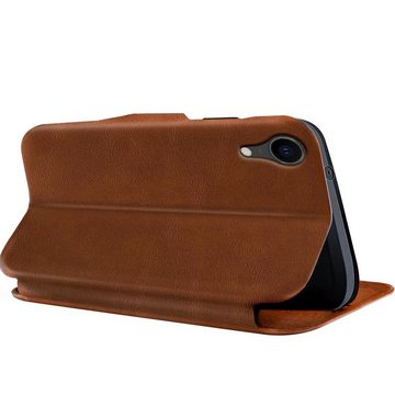 CoolGadget Handyhülle Business Premium Hülle für Apple iPhone XR 6,1 Zoll, Handy Tasche mit Kartenfach für iPhone XR Schutzhülle