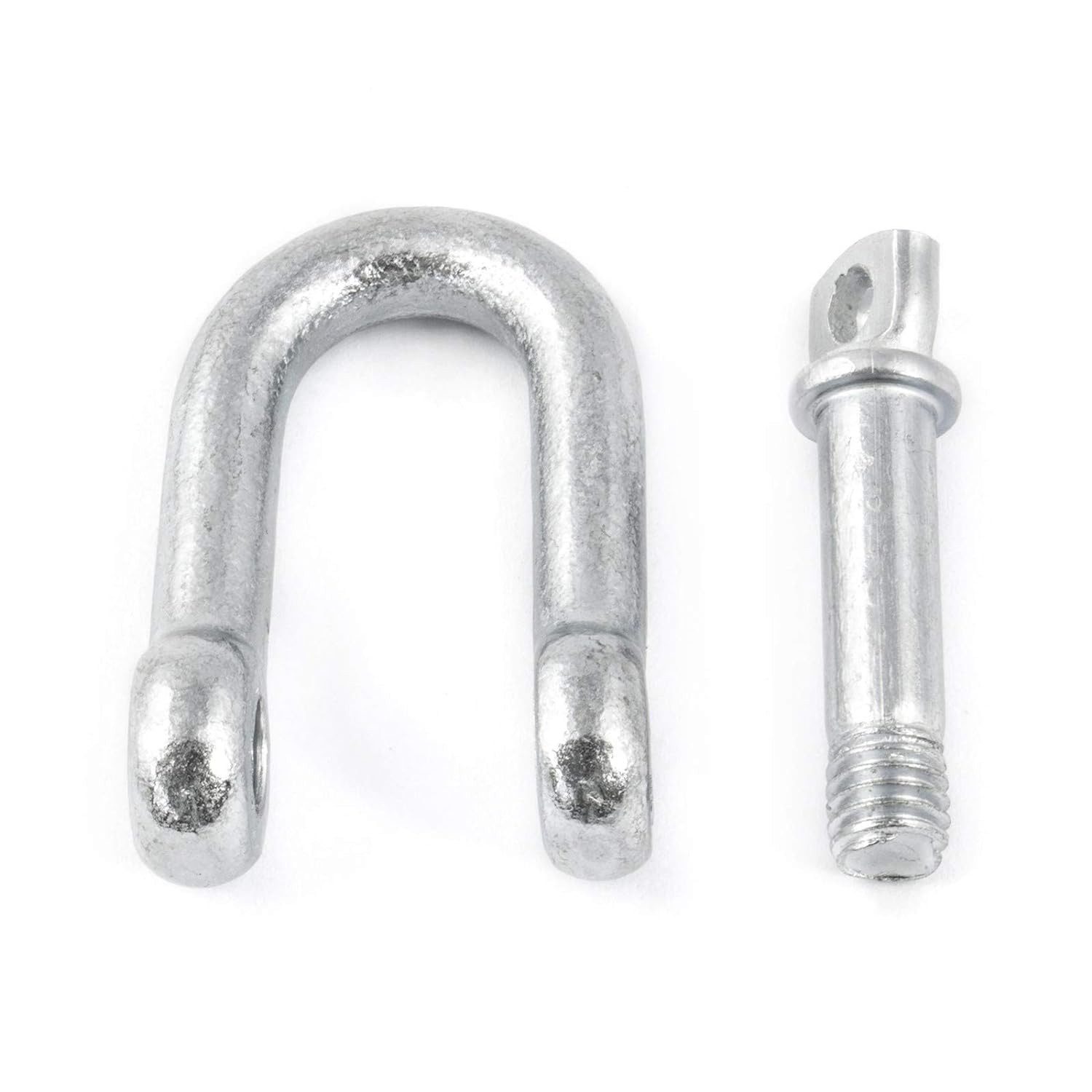 DQ-PP Schäkel DQ-PP 10 stk. GERADE SCHÄKEL, 3,5mm-25mm, Stahl Verzinkt