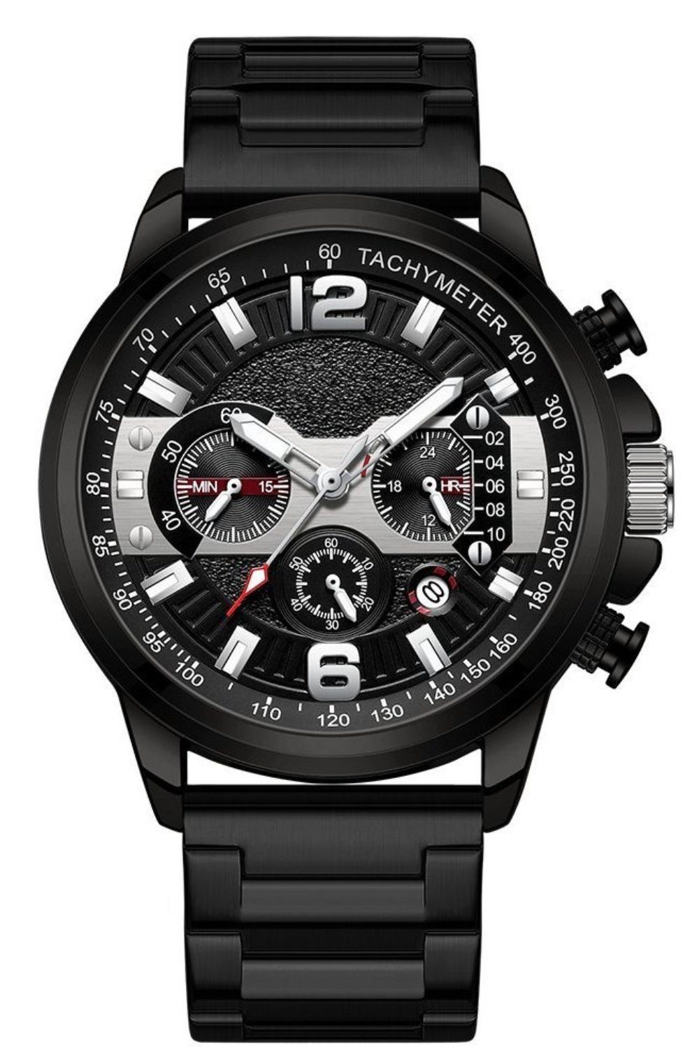 Forrlite Quarzuhr Herrenuhr Multifunktionsuhr Armbanduhr Chronograph, (Quar günstig online kaufen