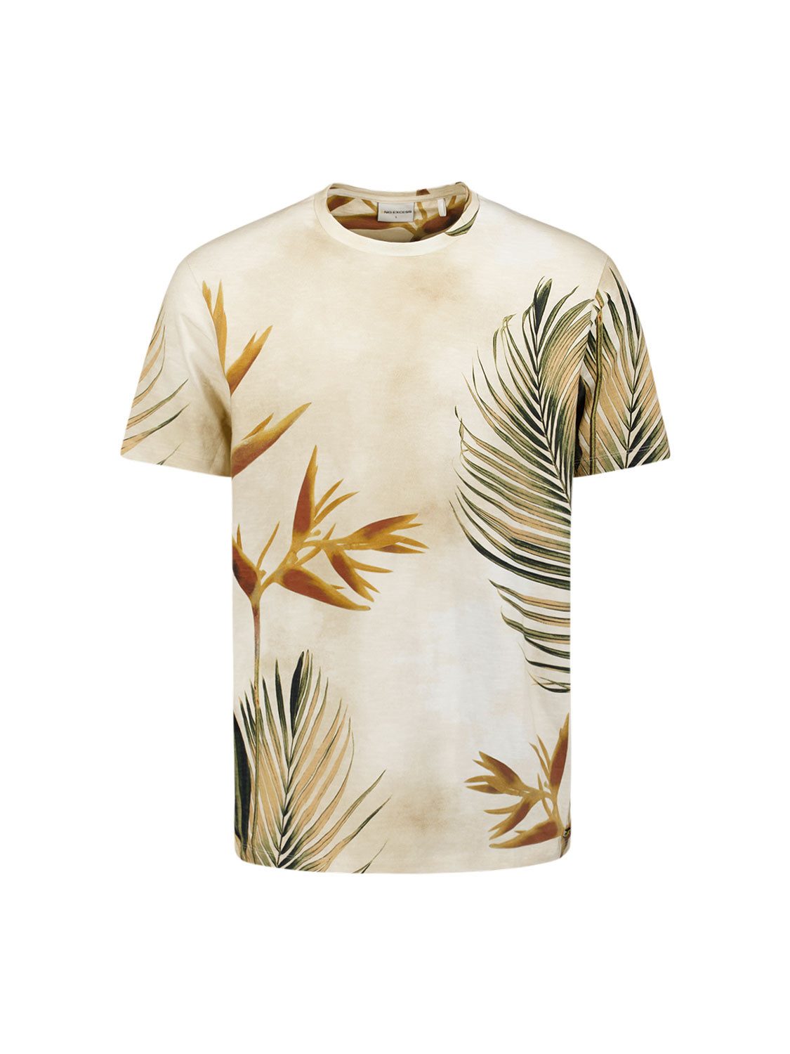 NO EXCESS T-Shirt - sommerliches Kurzarmshirt in tropischem Print