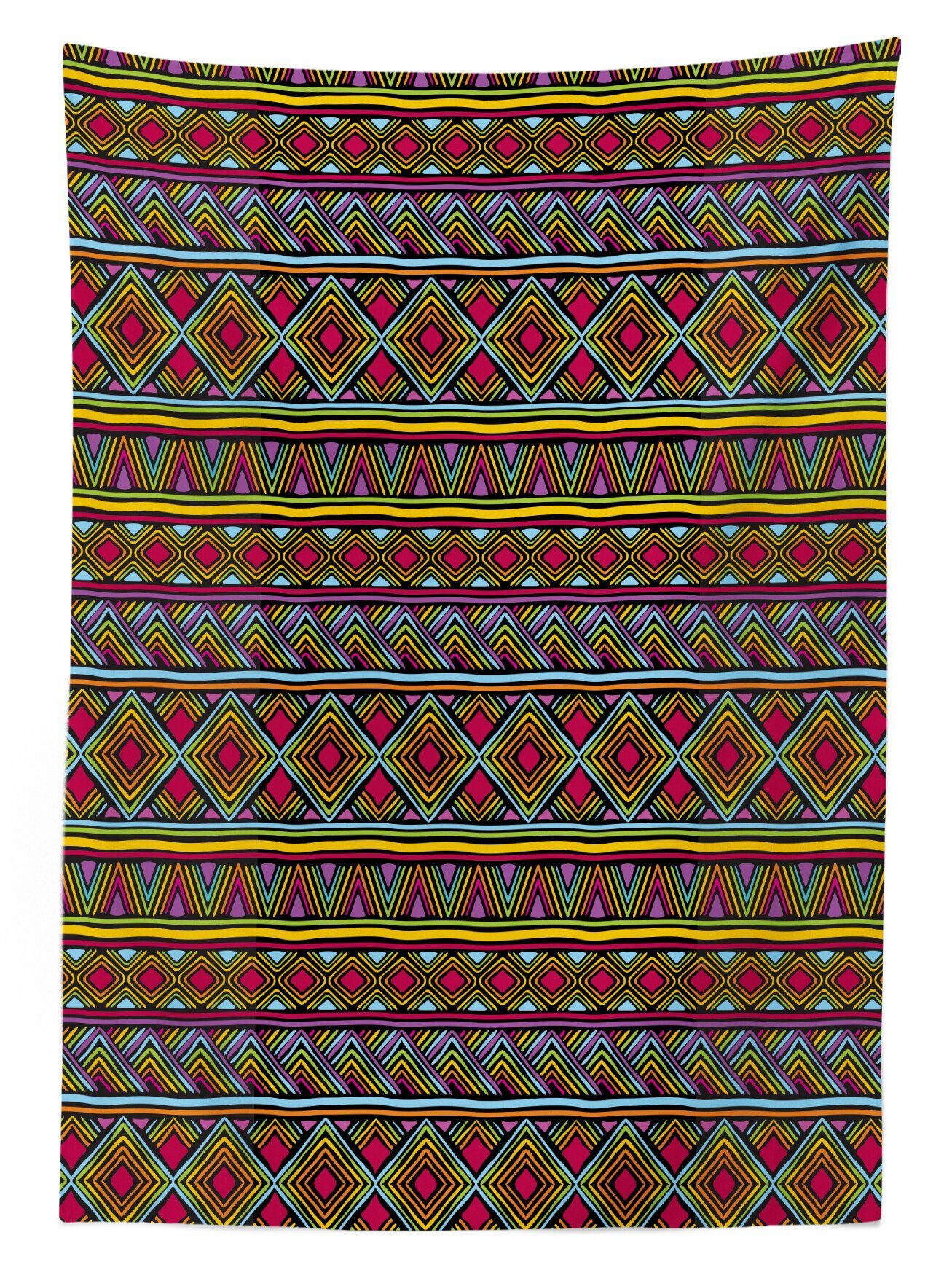 Abakuhaus Tischdecke Farbfest Waschbar Klare geeignet afrikanisch den Bunte geometrische Bereich Farben, Außen Für