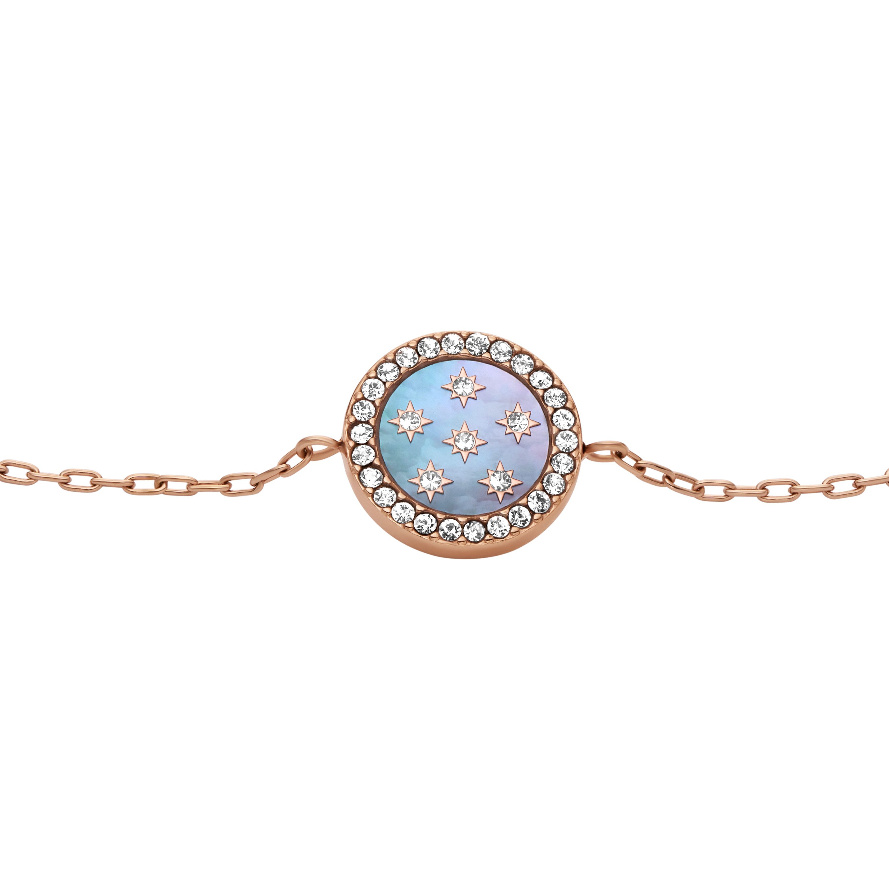 Fossil Armband Schmuck Geschenk Edelstahl Armschmuck MERRIT, mit Glasstein günstig online kaufen