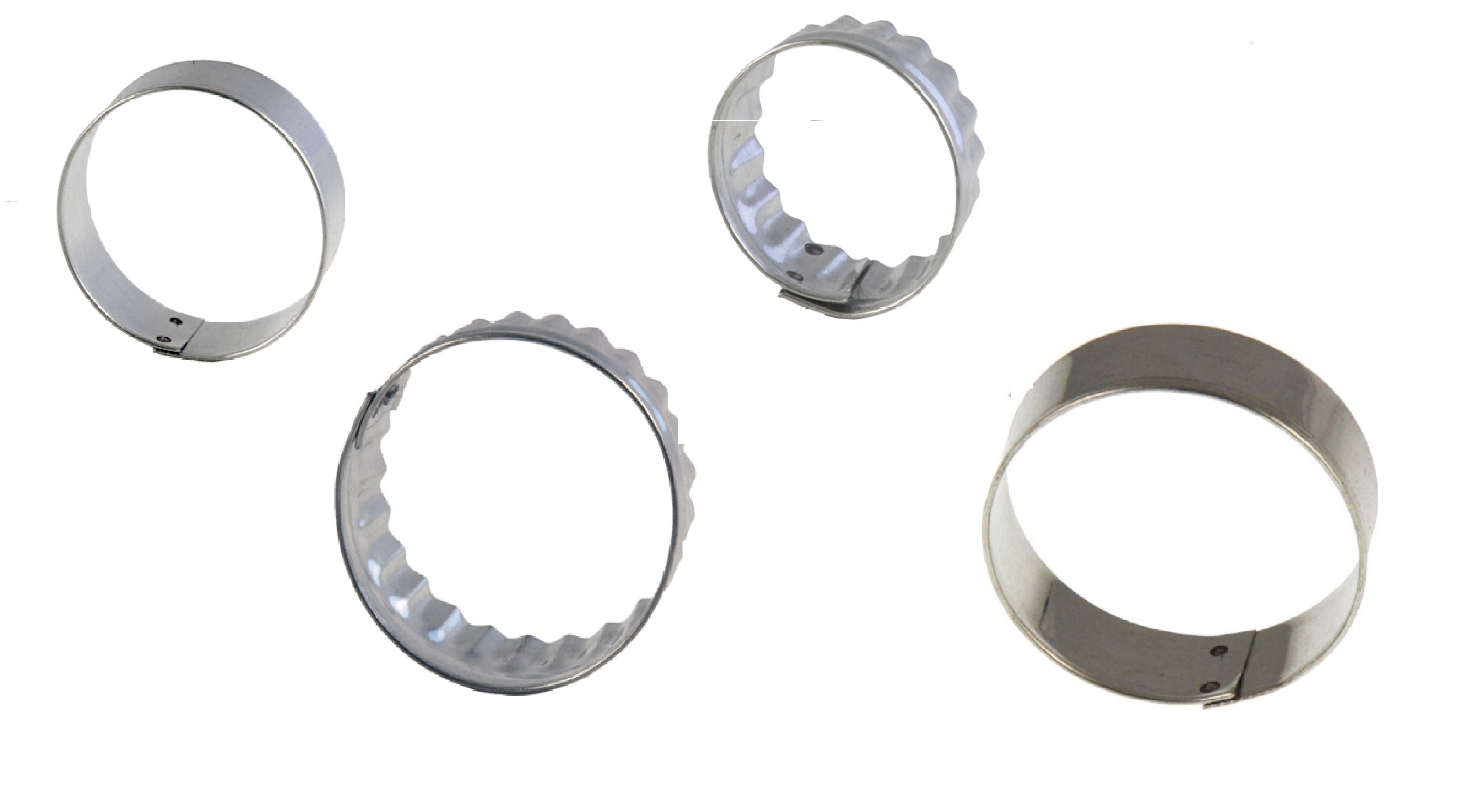 LARES Ausstechform Ausstecher Rund, Weißblech, Plätzchen Motivformen Weihnachten & andere Anlässe - Made in Germany