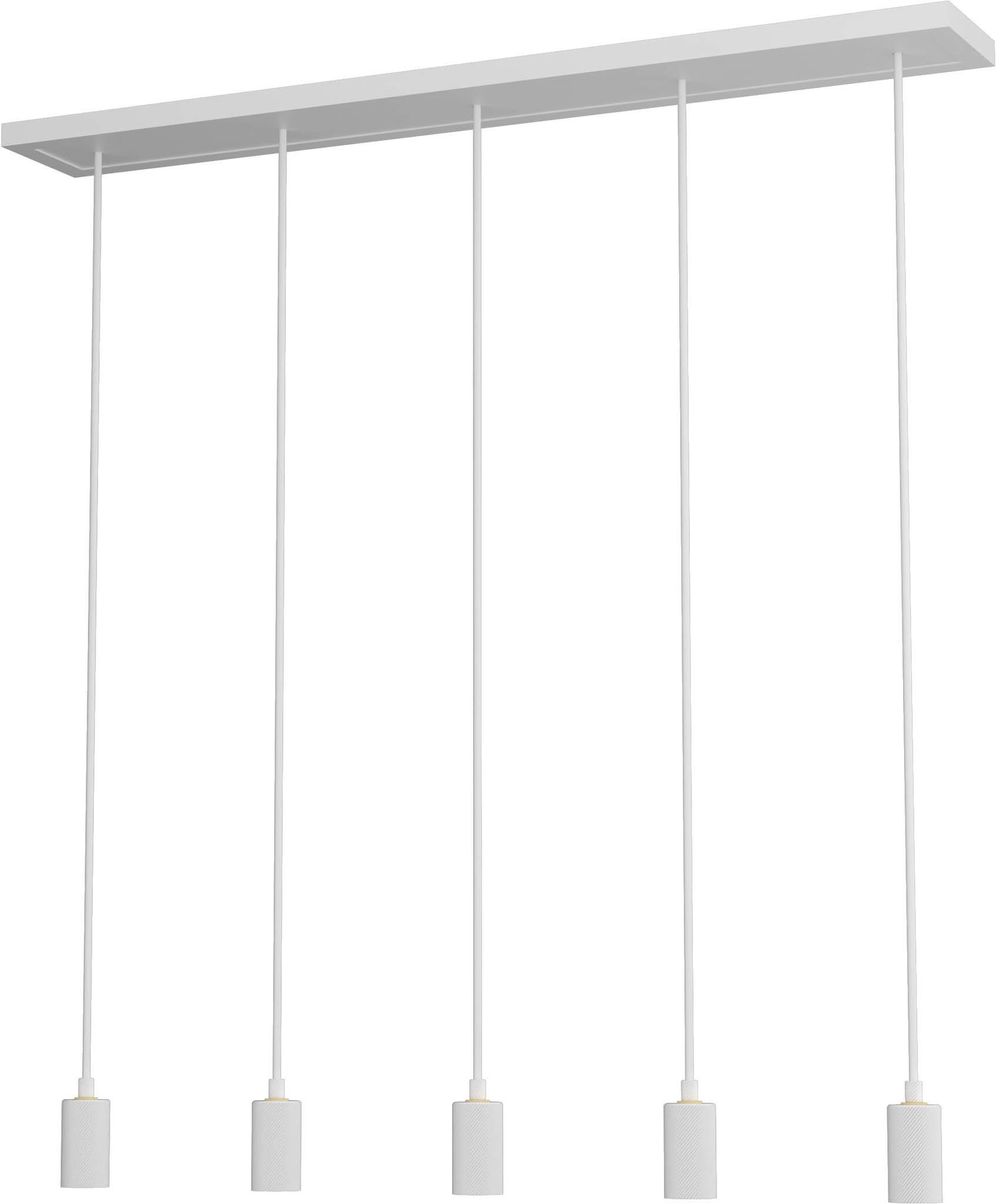 SEGULA Pendelleuchte MADOX 5-Wave white, ohne Leuchtmittel