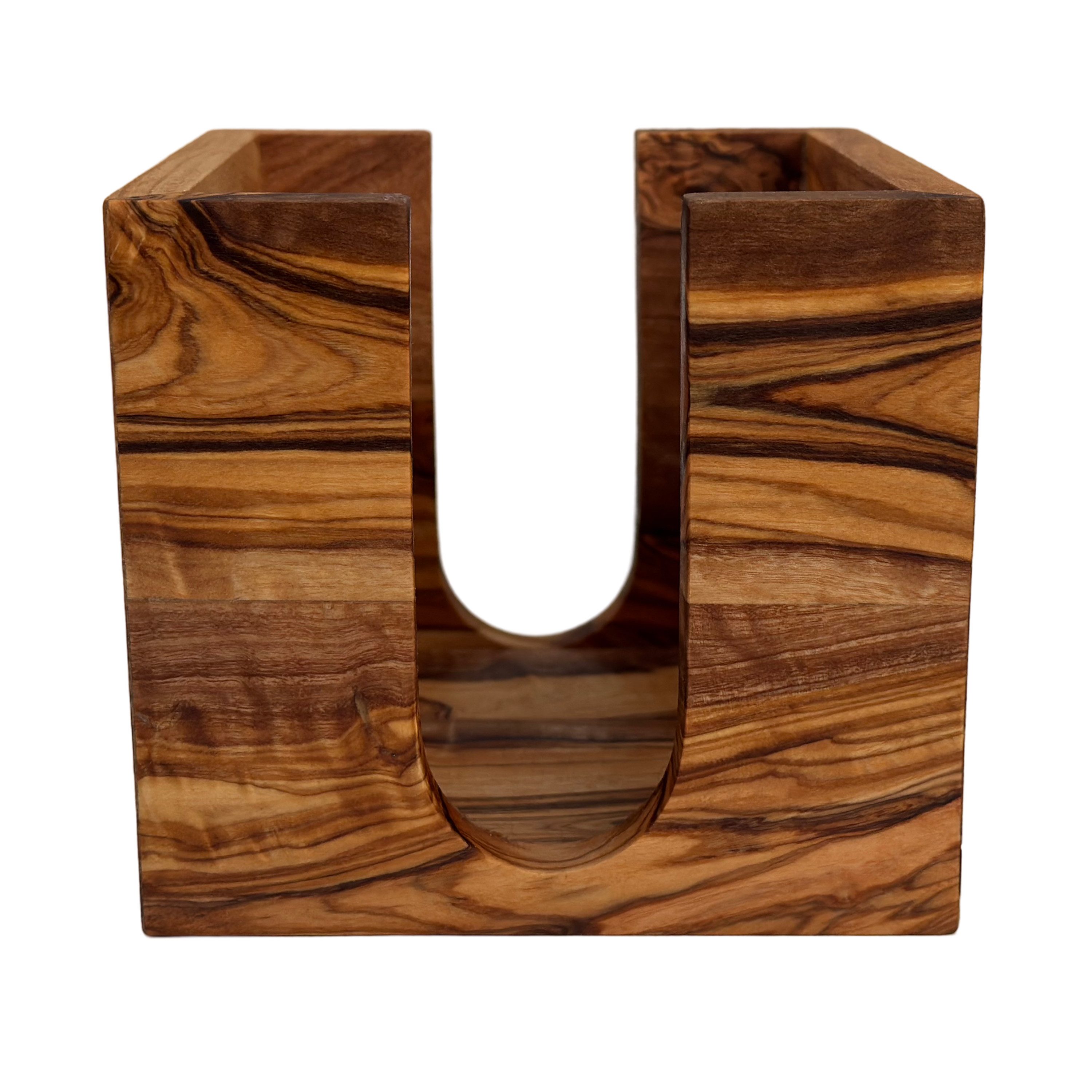 medina mood Zettelkasten Zettelbox "My Office" Notitzpapier Halter 11,2x11,2x10 cm, Olivenholz (1 St) – Bild 3 von 5