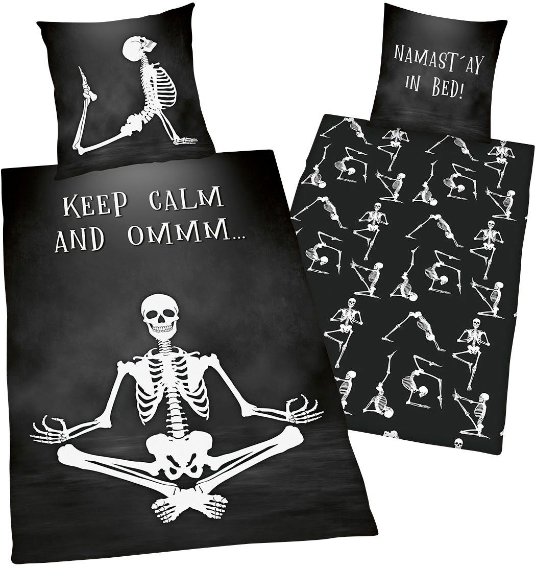 Herding Young Collection Wendebettwäsche Skelett, Renforcé, 2 teilig
