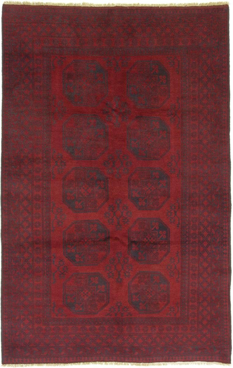 Orientteppich Afghan Akhche 164x258 Handgeknüpfter Orientteppich, Nain Trading, rechteckig, Höhe: 6 mm