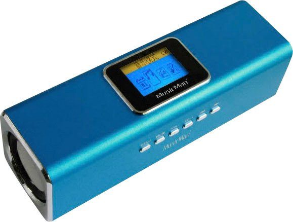 MusicMan MA W) Display blau 2.0 Portable-Lautsprecher Soundstation Technaxx (6