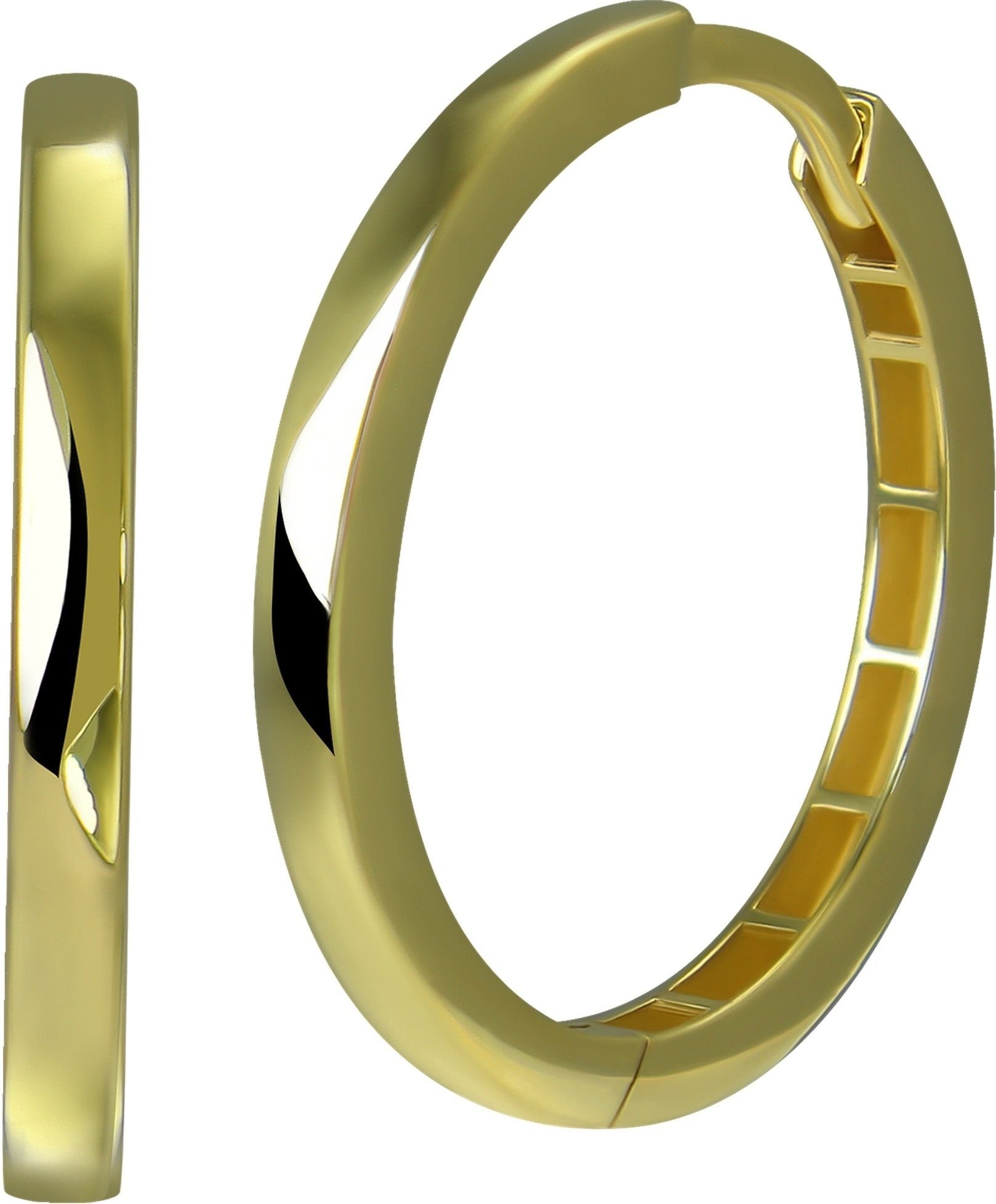 GoldDream Paar Creolen GoldDream Creole Simple 21mm Ohrring (Creolen), Dame günstig online kaufen