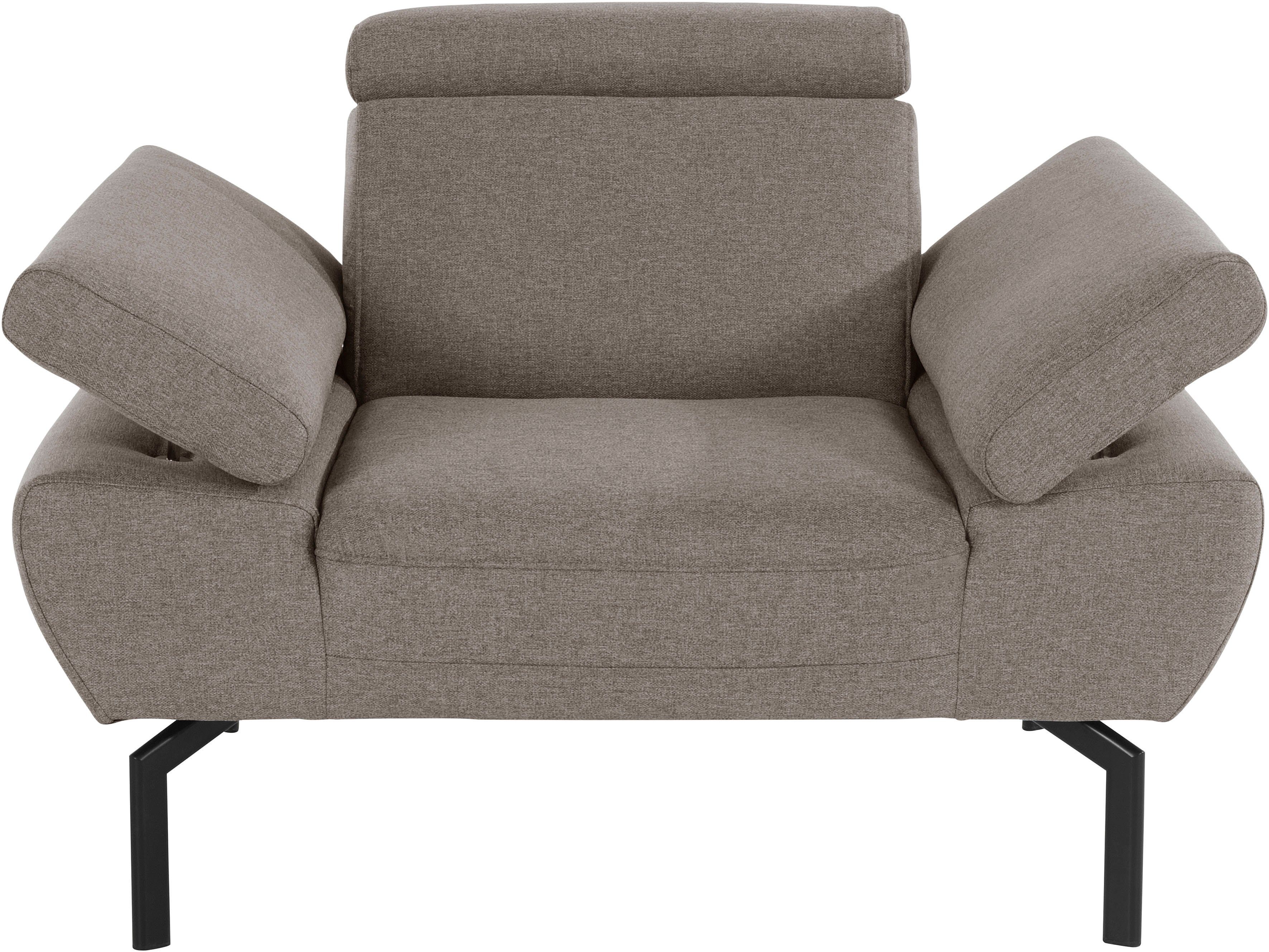 in of mit Rückenverstellung, Trapino Places Luxus-Microfaser Luxus, Lederoptik Sessel Style wahlweise