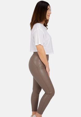 Seasons of April Highwaist Leggings Rachel Elegante Damen Leggings in Lederoptik, Perfekter Fit